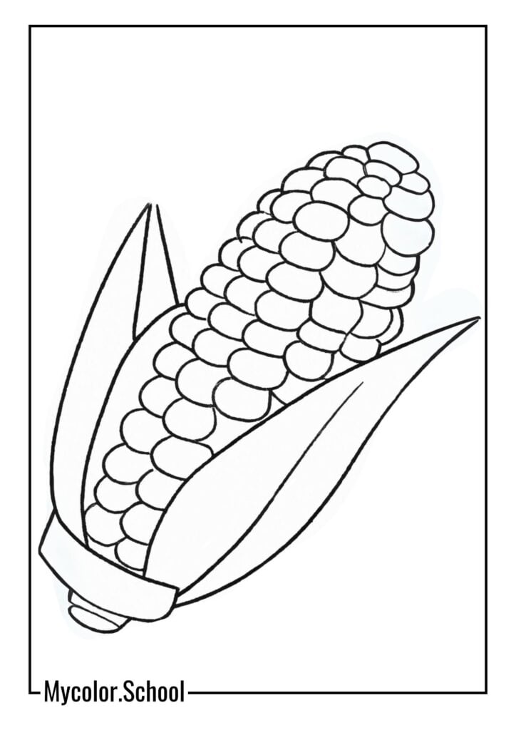 Coloriages de maïs 1 Coloriages à imprimer gratuitement