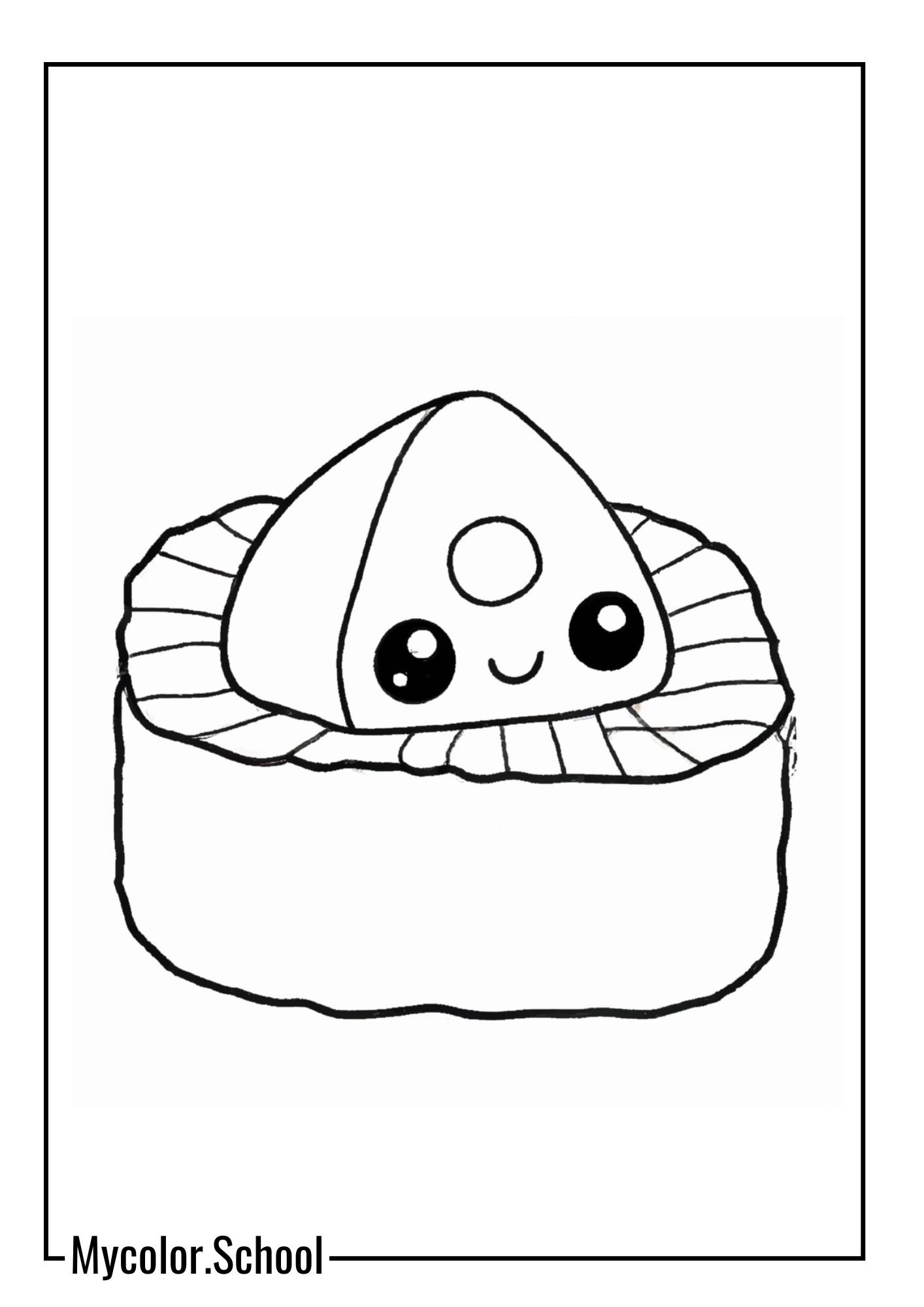 Avocado Coloring Pages Avocado Sushi