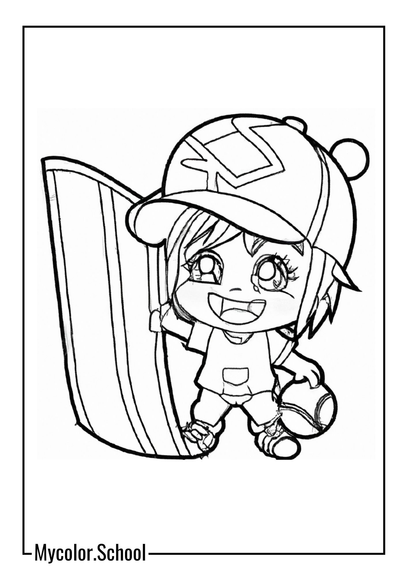 Ball Coloring Pages Baseball Celebration