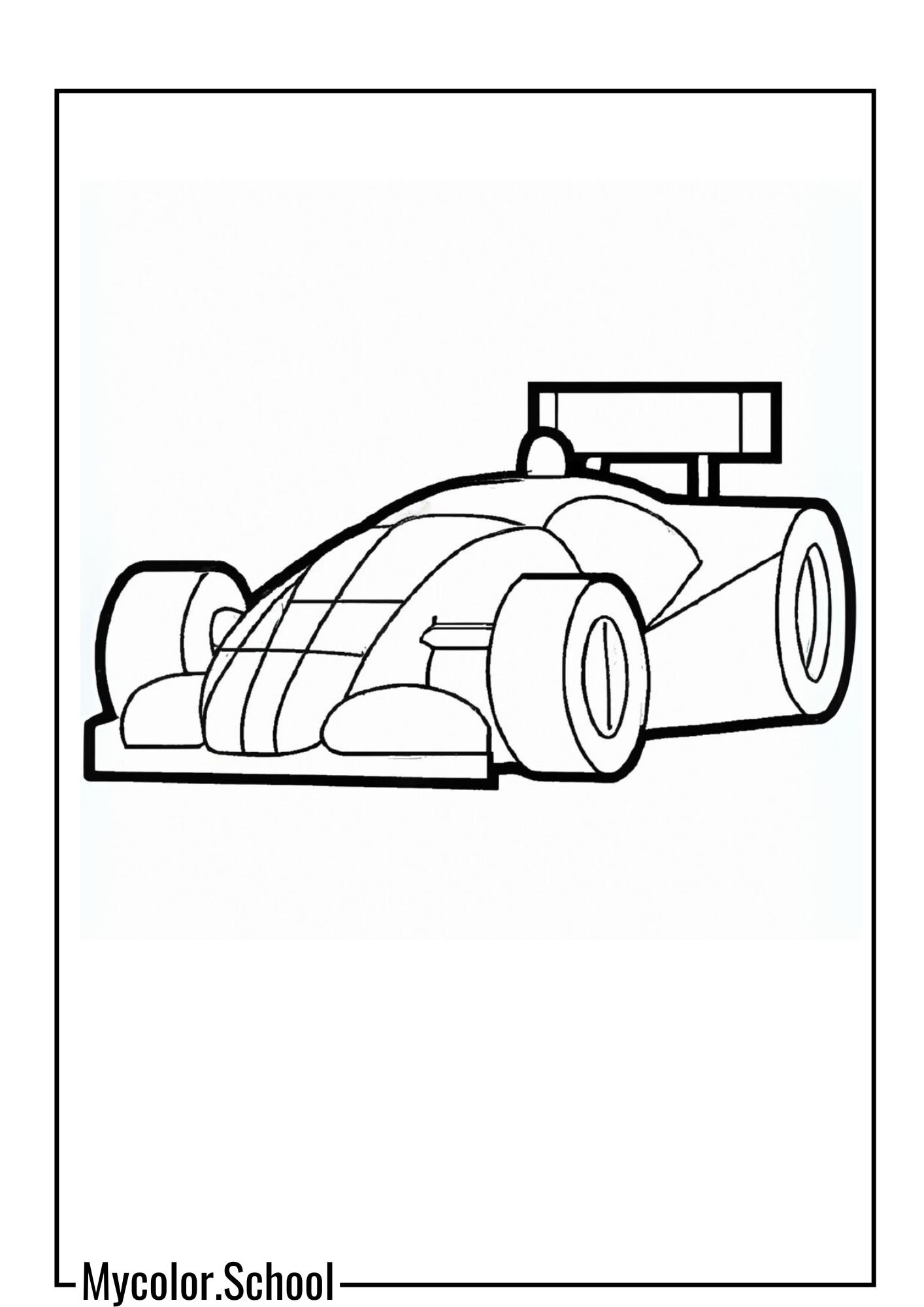 Bed Coloring Pages race car bed