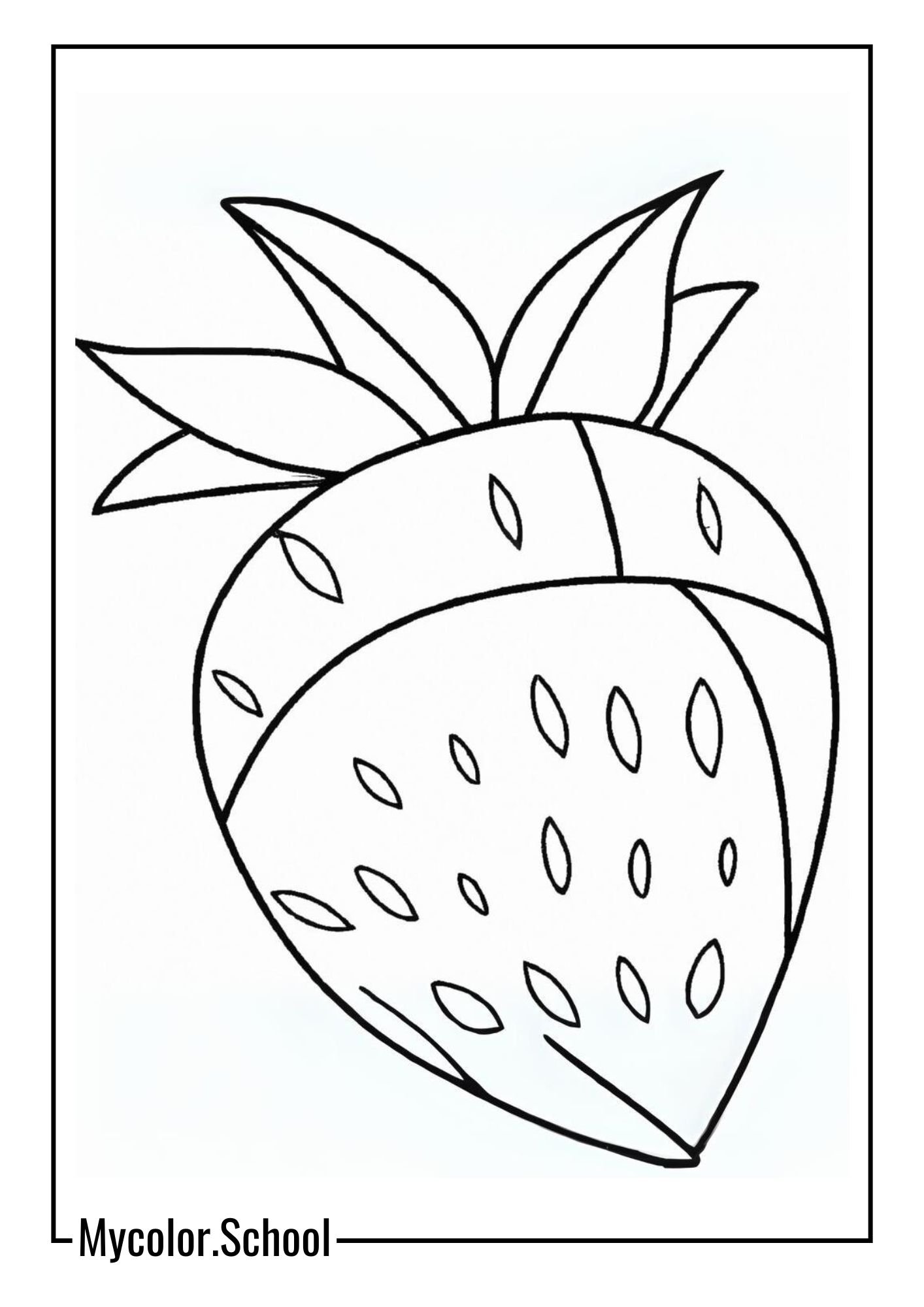 Berry Coloring Pages Eye-catching Fruit