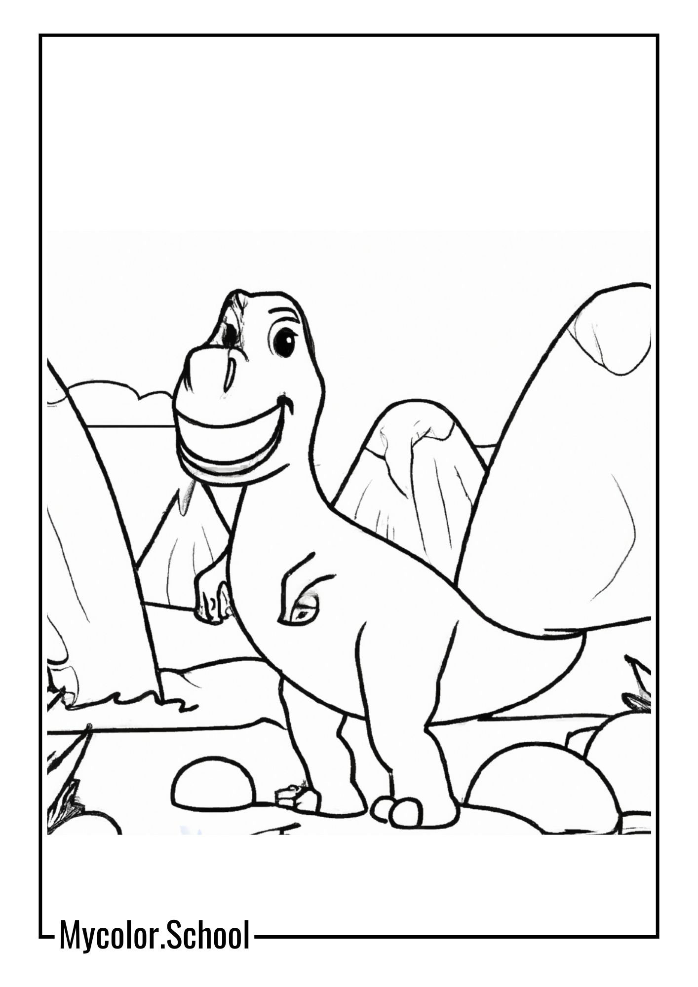 Boyish Coloring Pages Dinosaur World