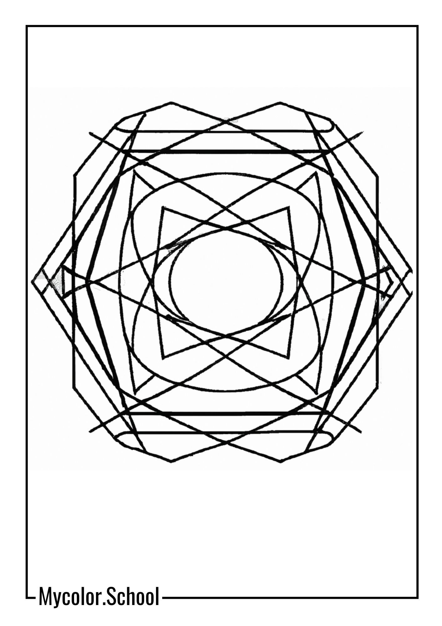 Bubble Coloring Pages notch with a more intricate design