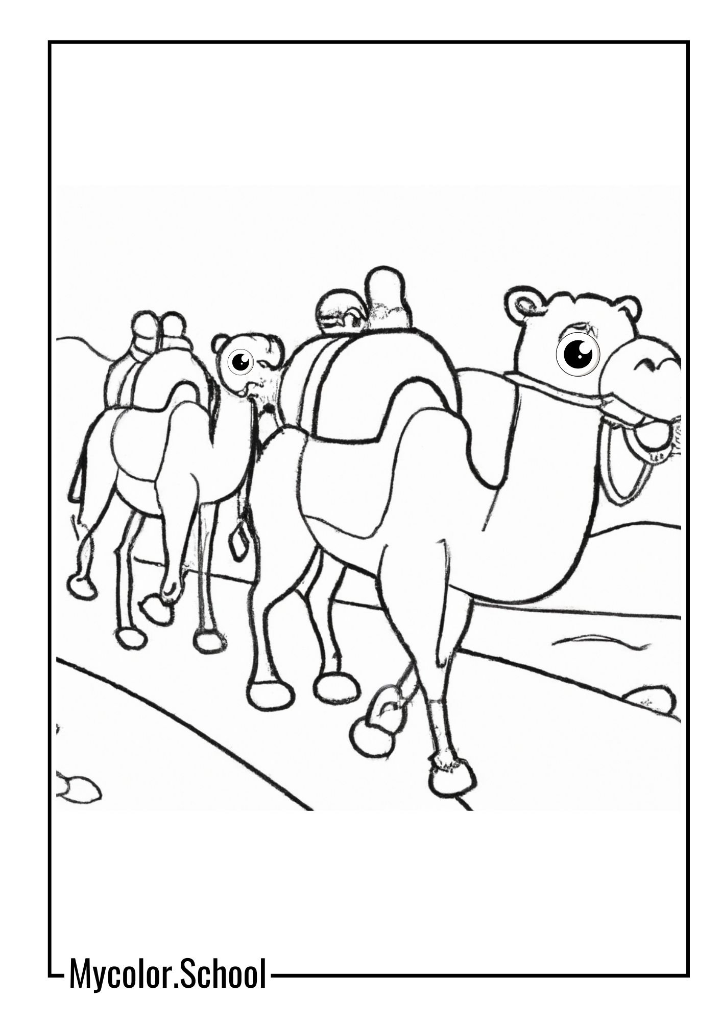 Camel Coloring Pages camel caravan