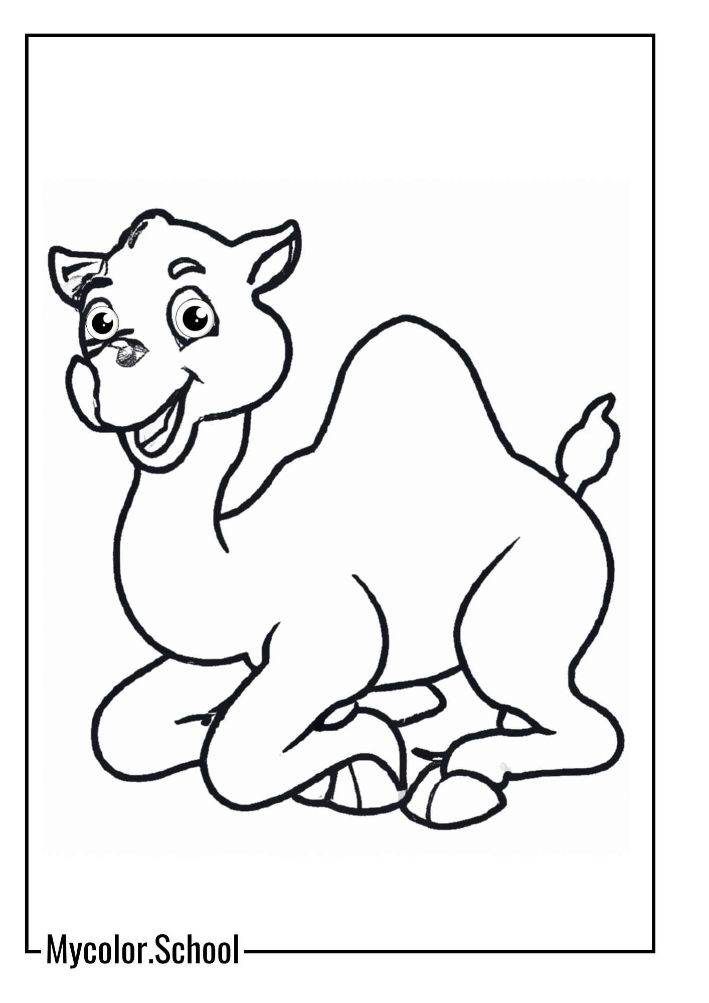 Camel Coloring Pages baby camel