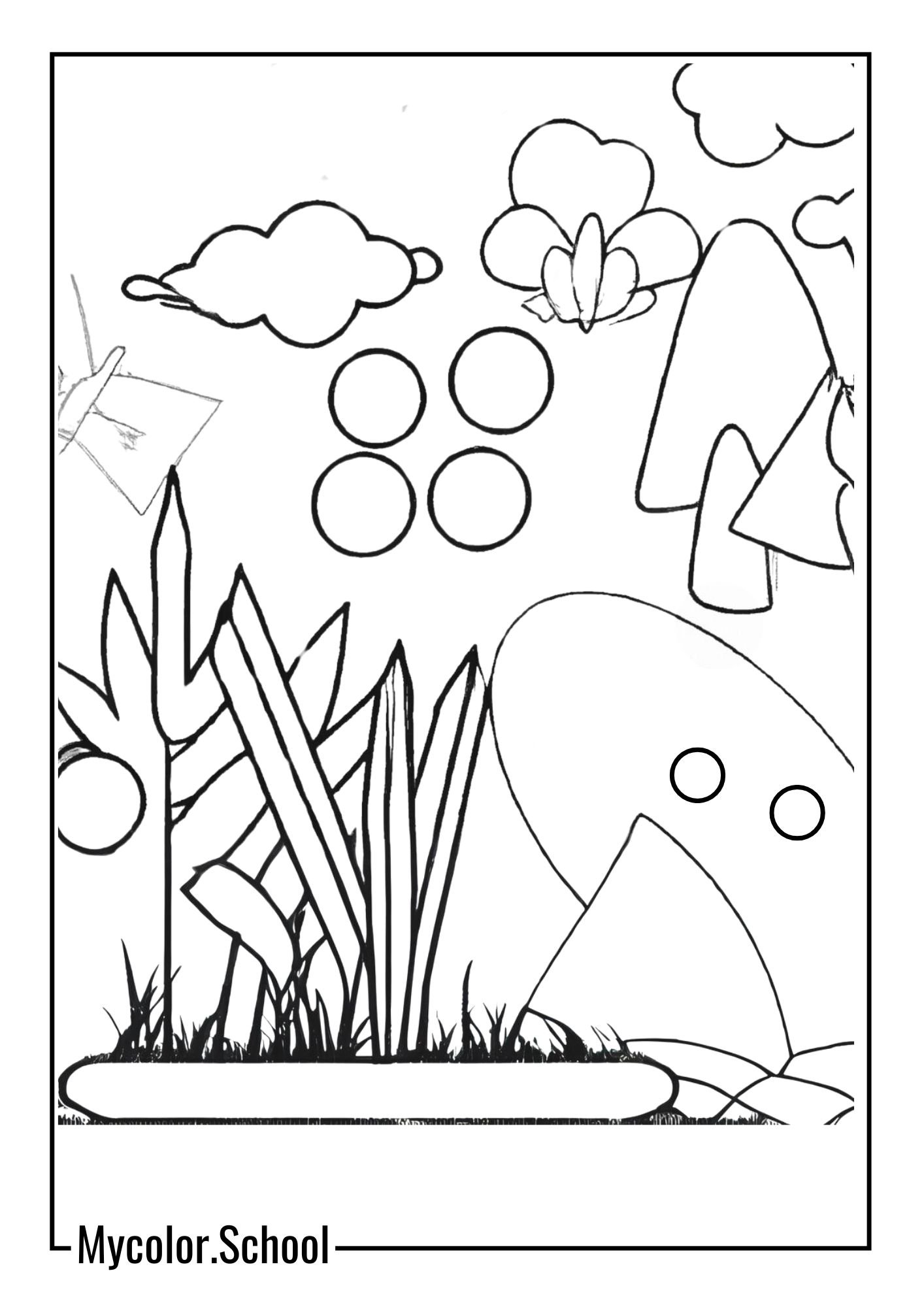 Candle Coloring Pages Nature's Palette