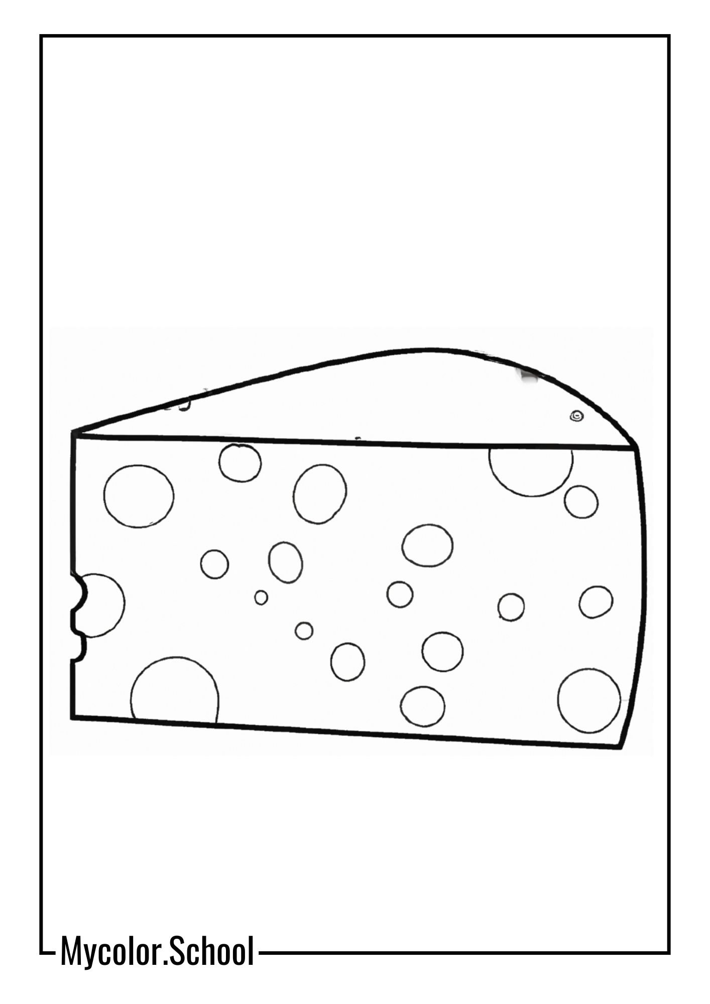 Cheese Coloring Pages blue cheese