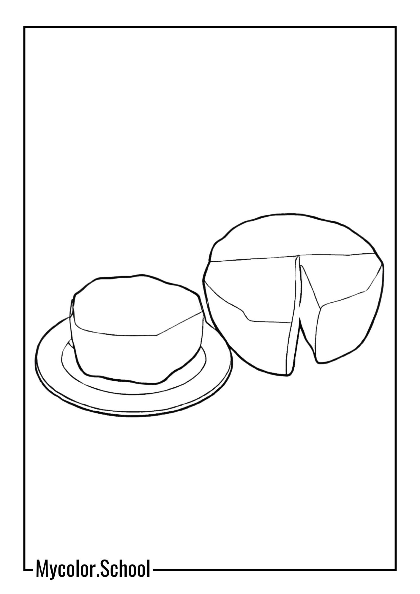 Cheese Coloring Pages tangy goat cheese