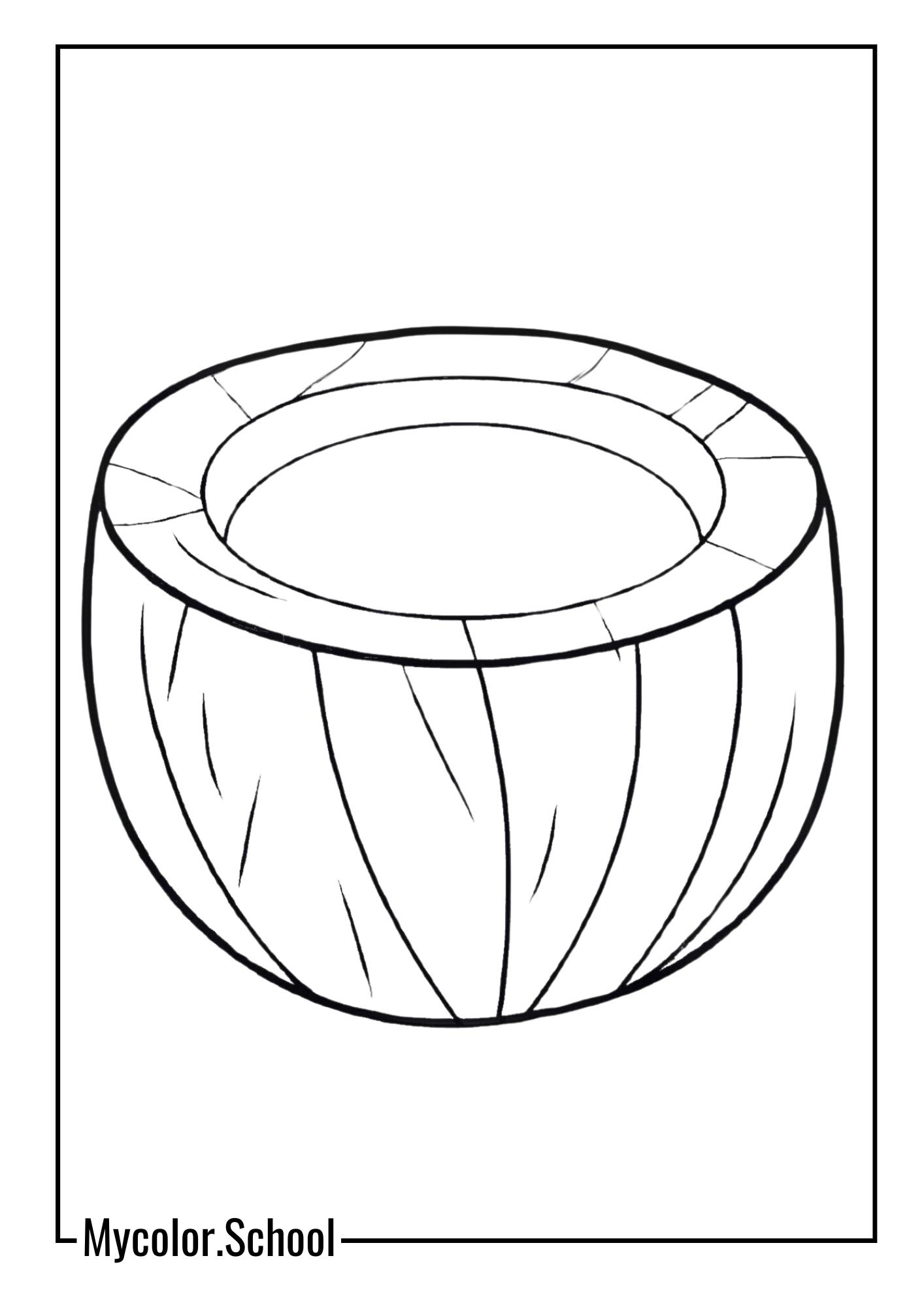 Coconut Coloring Pages elegant coconut