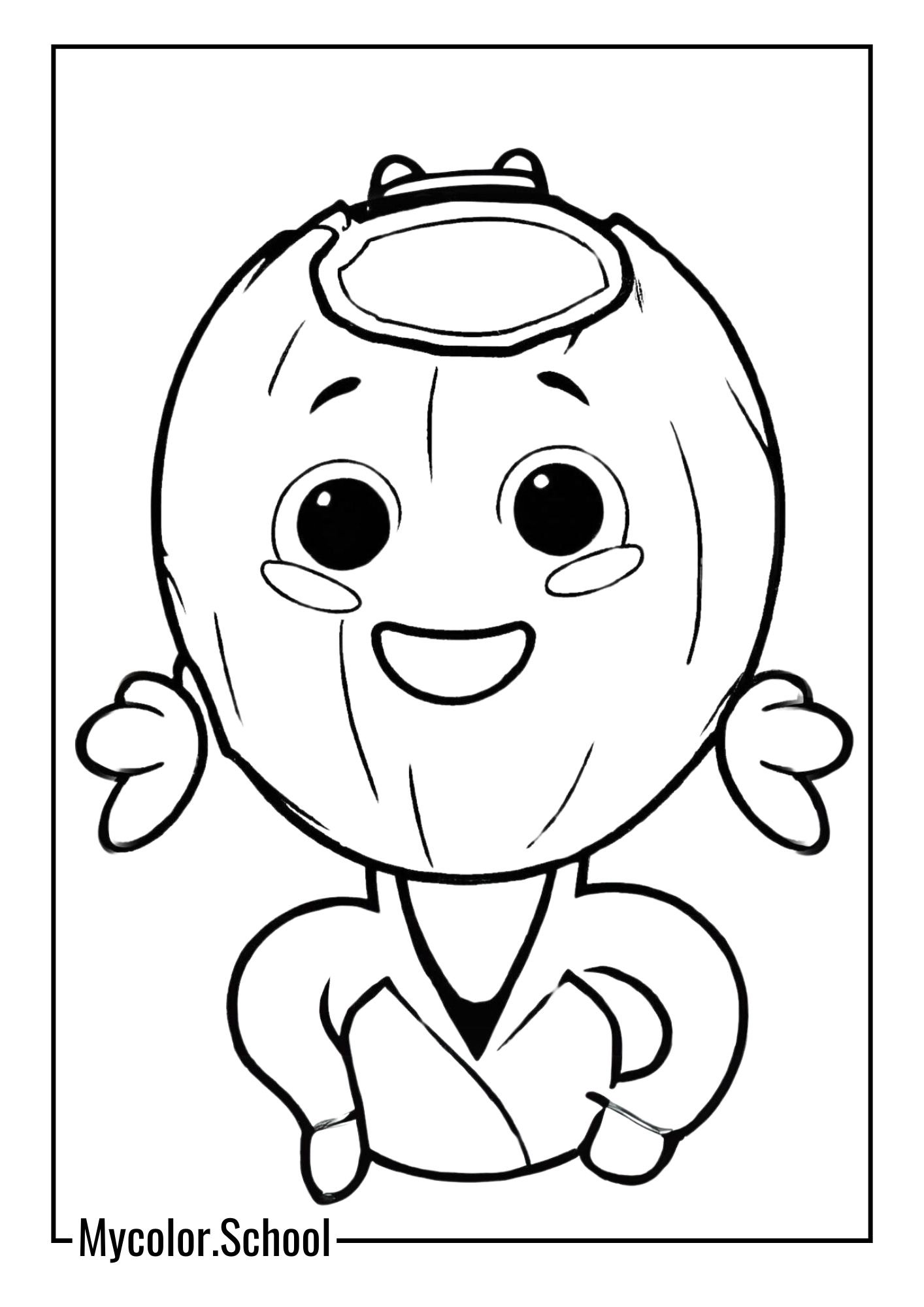 Coconut Coloring Pages whimsical approach