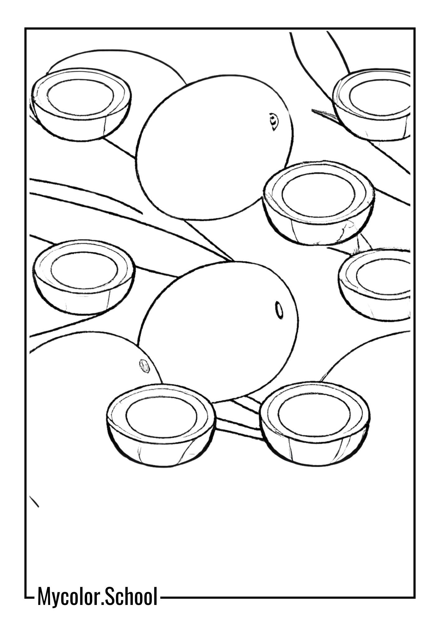 Coconut Coloring Pages coconut pattern