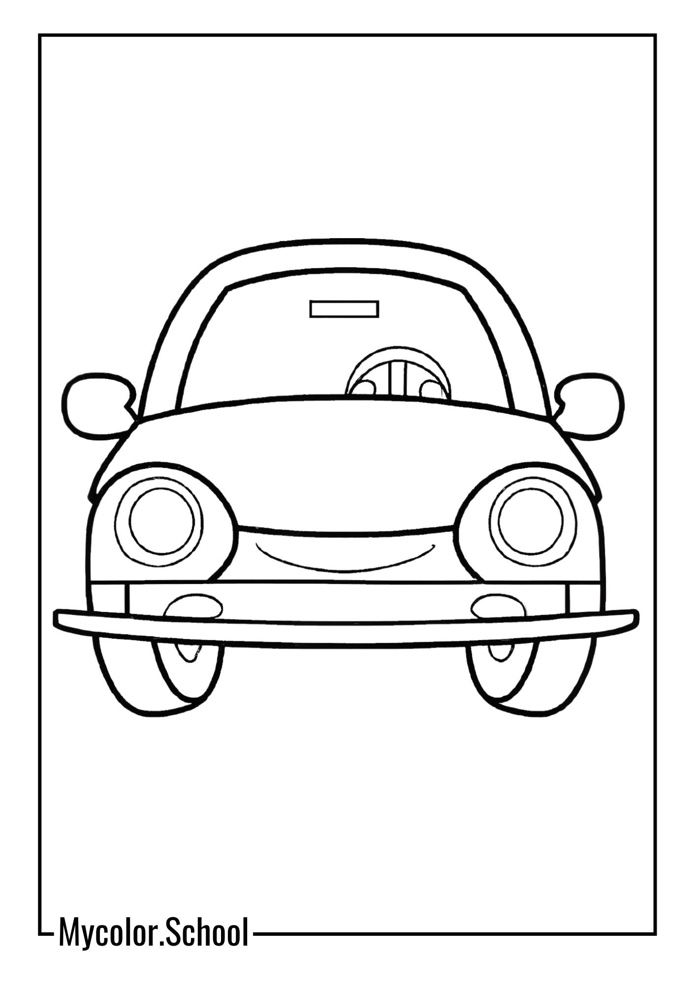 Easy Coloring Pages car