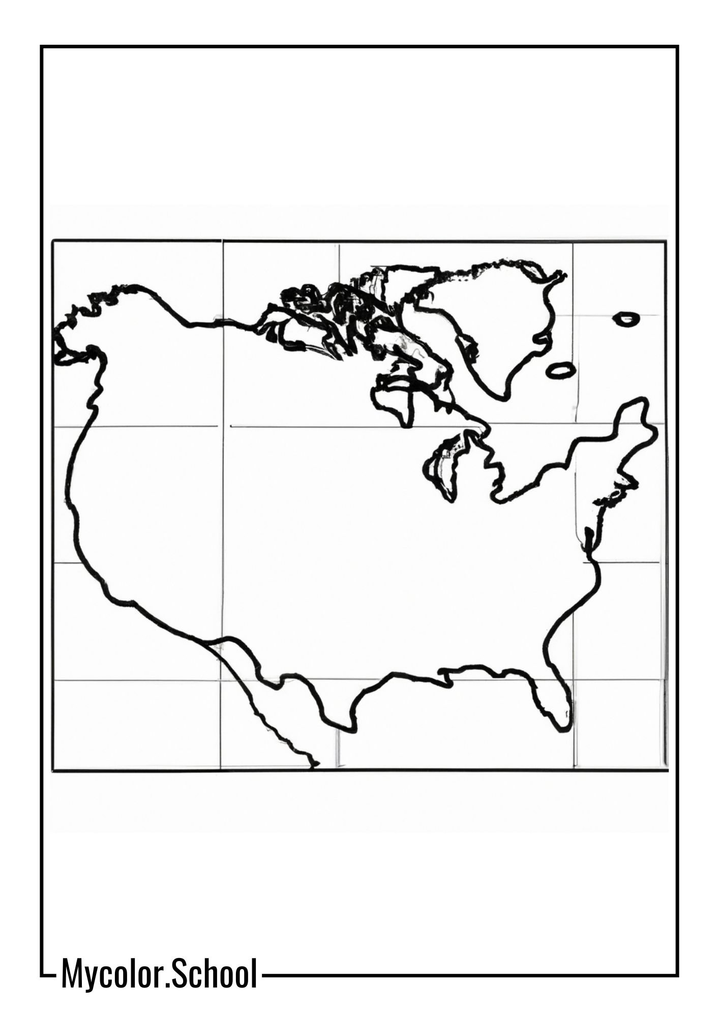 Globe Coloring Pages blank map of the world