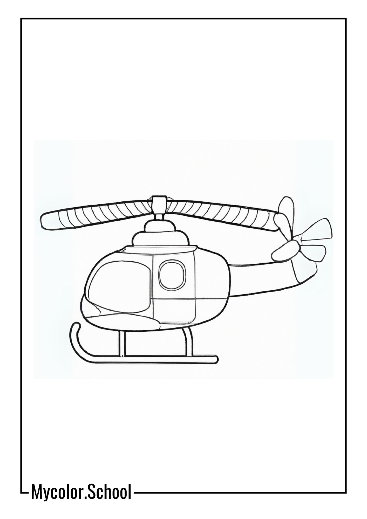 Helicopter Coloring Pages Firefighting Helicopter