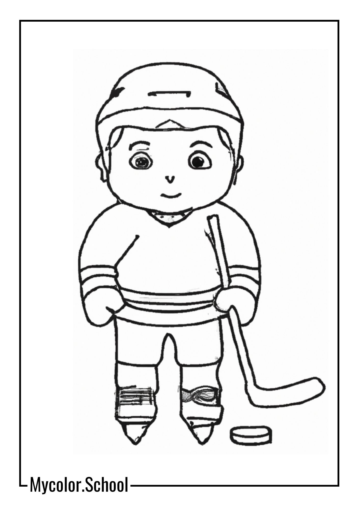 Hockey Coloring Pages Hockey Player