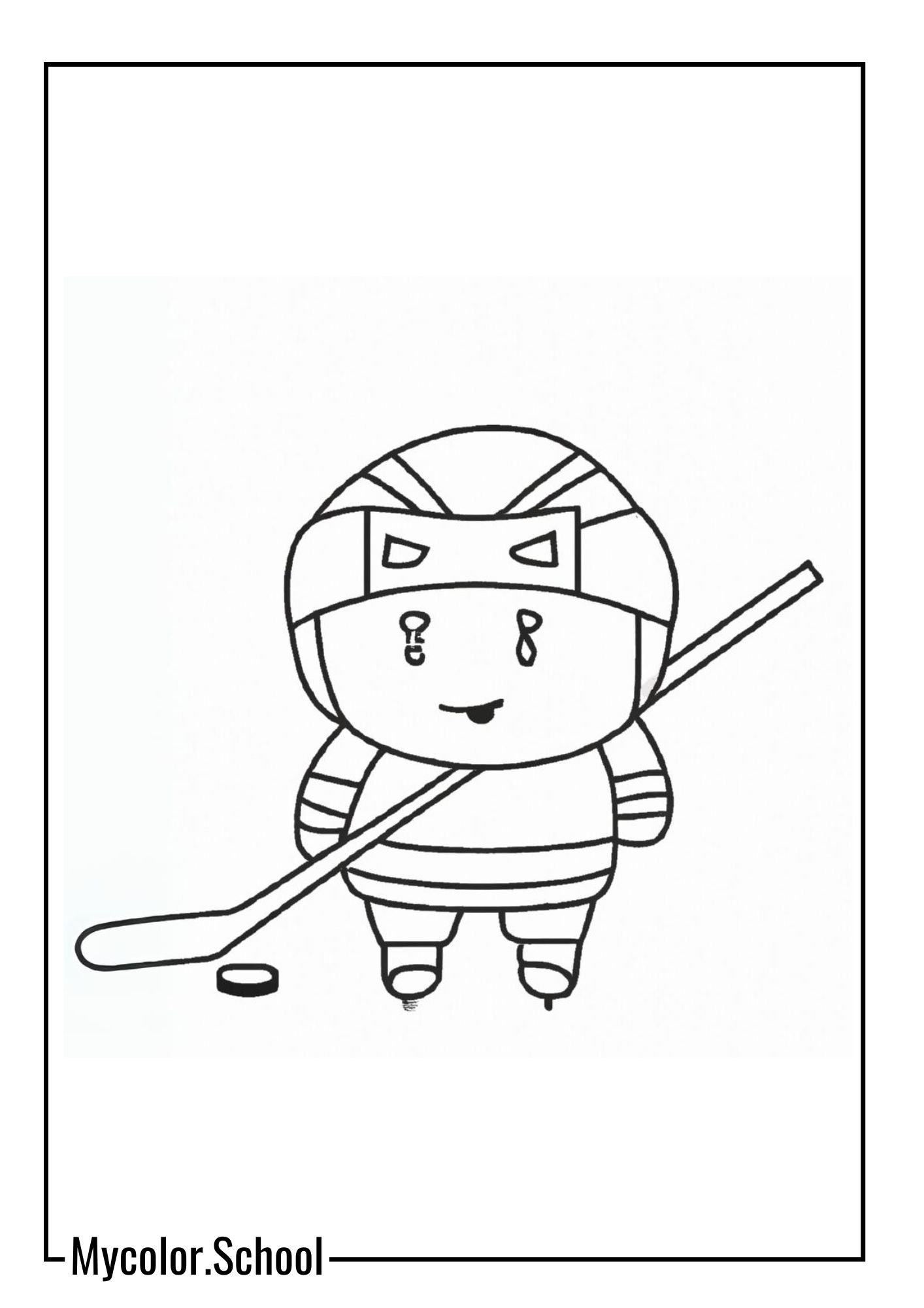 Hockey Coloring Pages Hockey Game