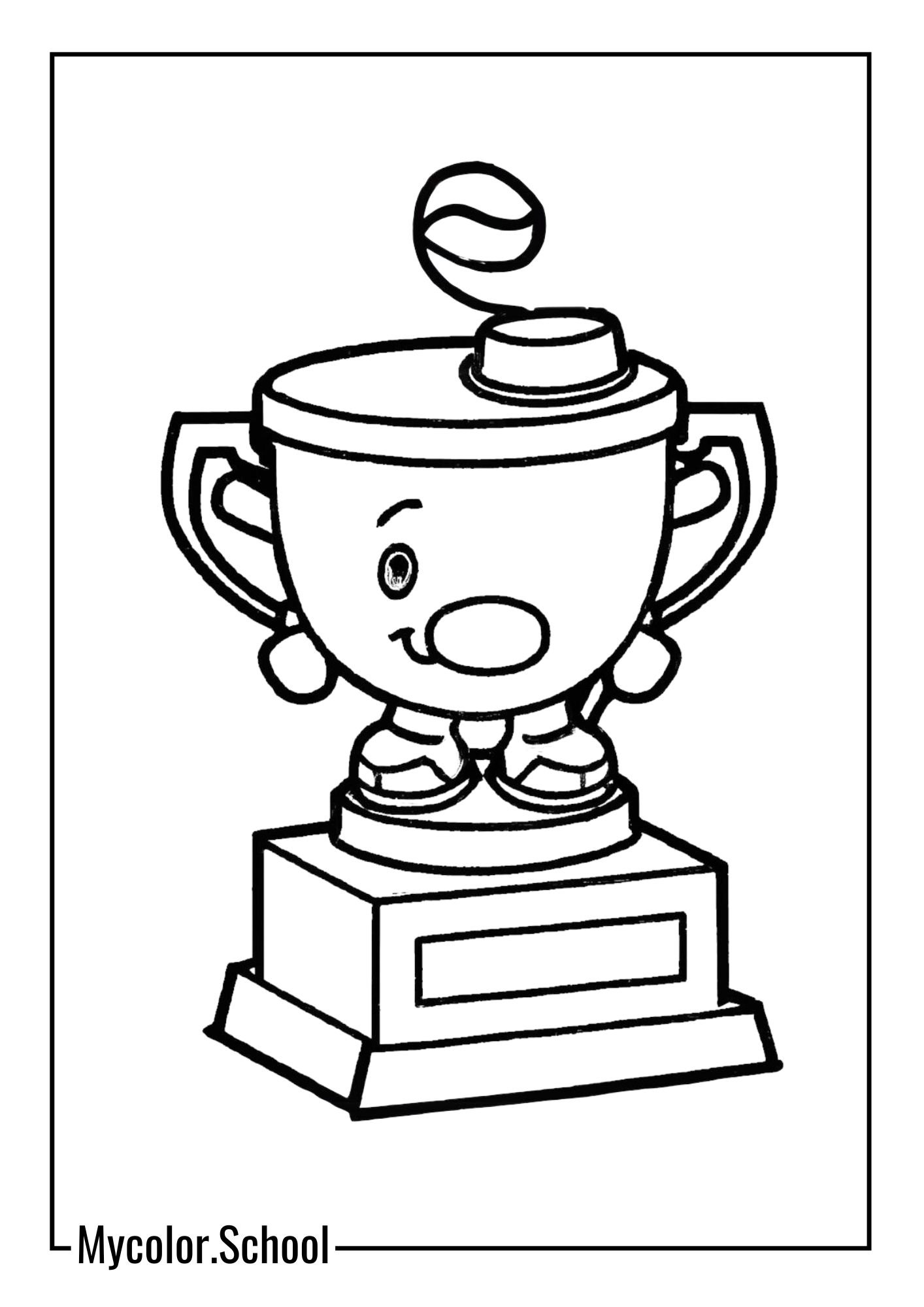 Hockey Coloring Pages The Hockey Trophy