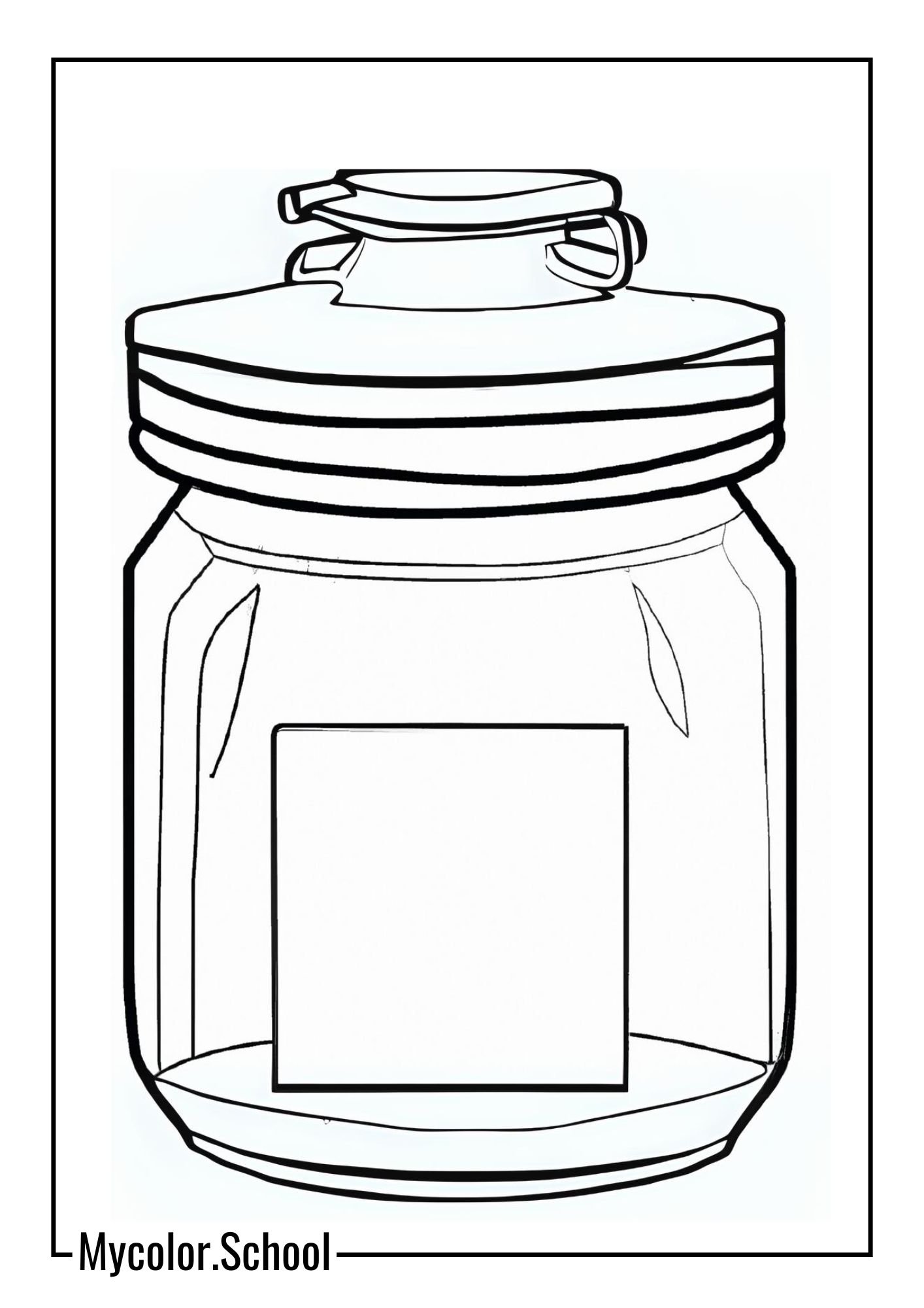 Jar Coloring Pages Collage Creation