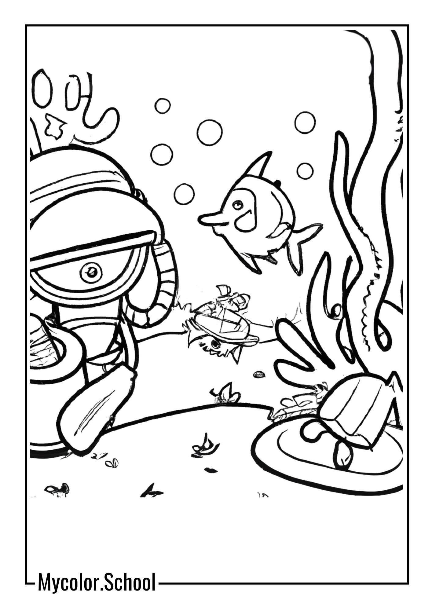 Lobster Coloring Pages sea adventure