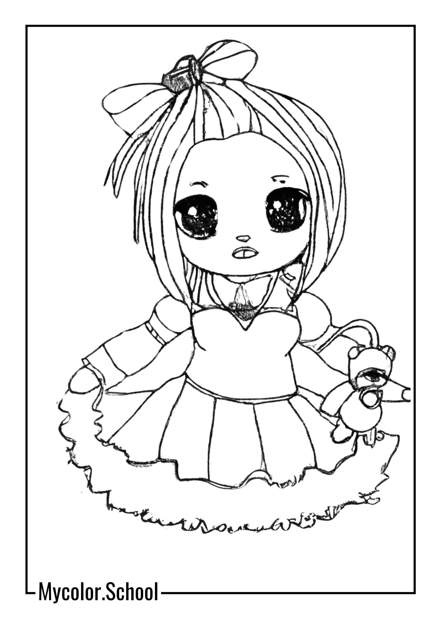 Lol Doll Coloring Pages adorable doll
