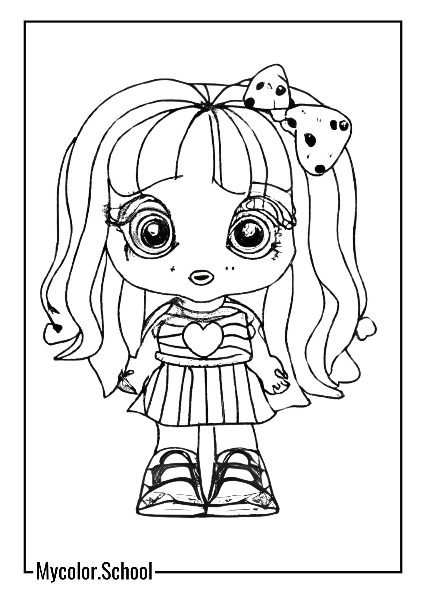 Lol Doll Coloring Pages Pretty Doll