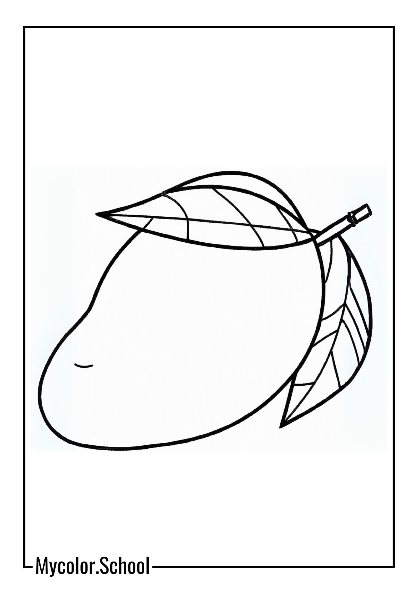 Mango Coloring Pages Eye-catching Fruit
