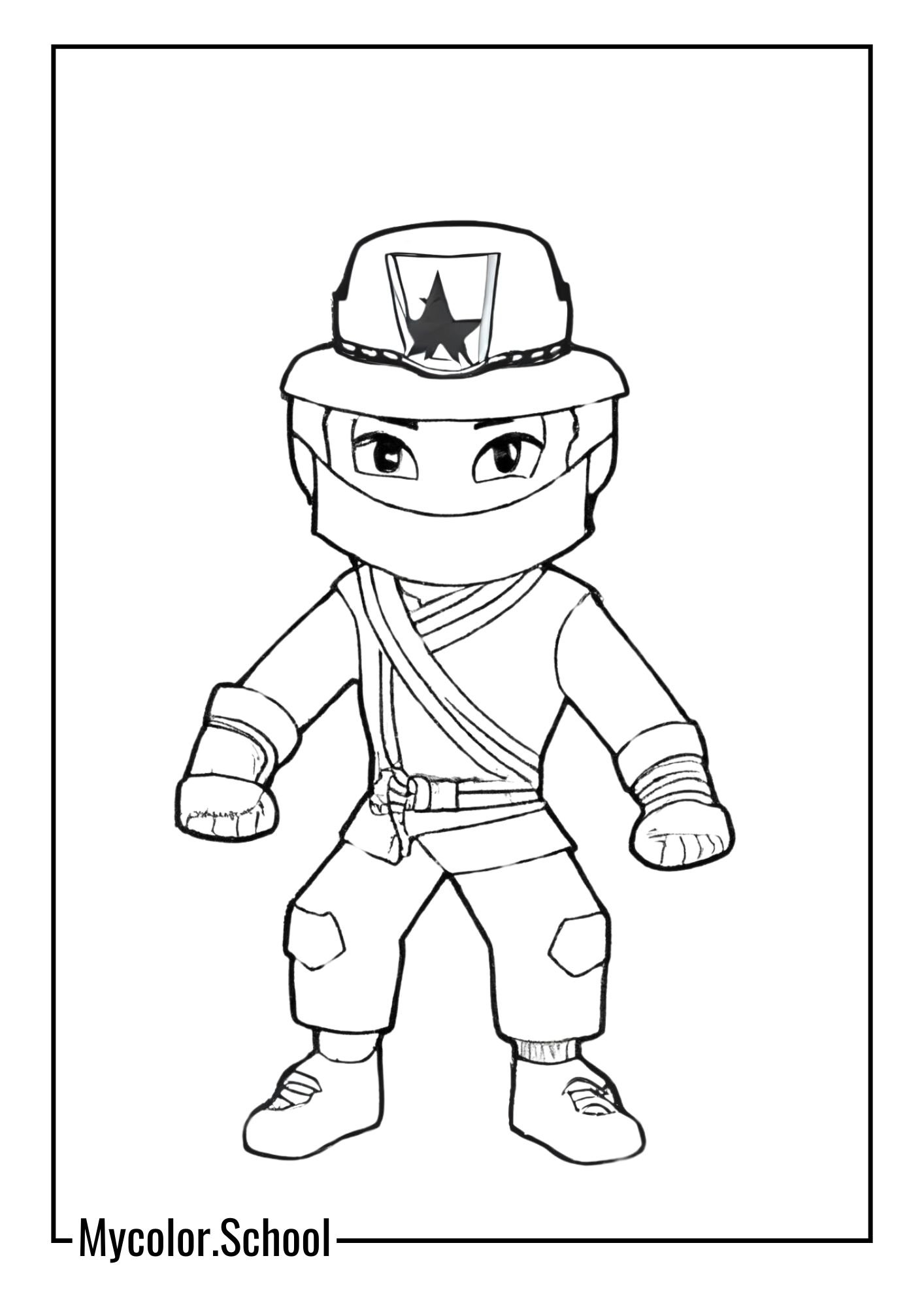 Ninjago Coloring Pages designing their own Ninjago characters