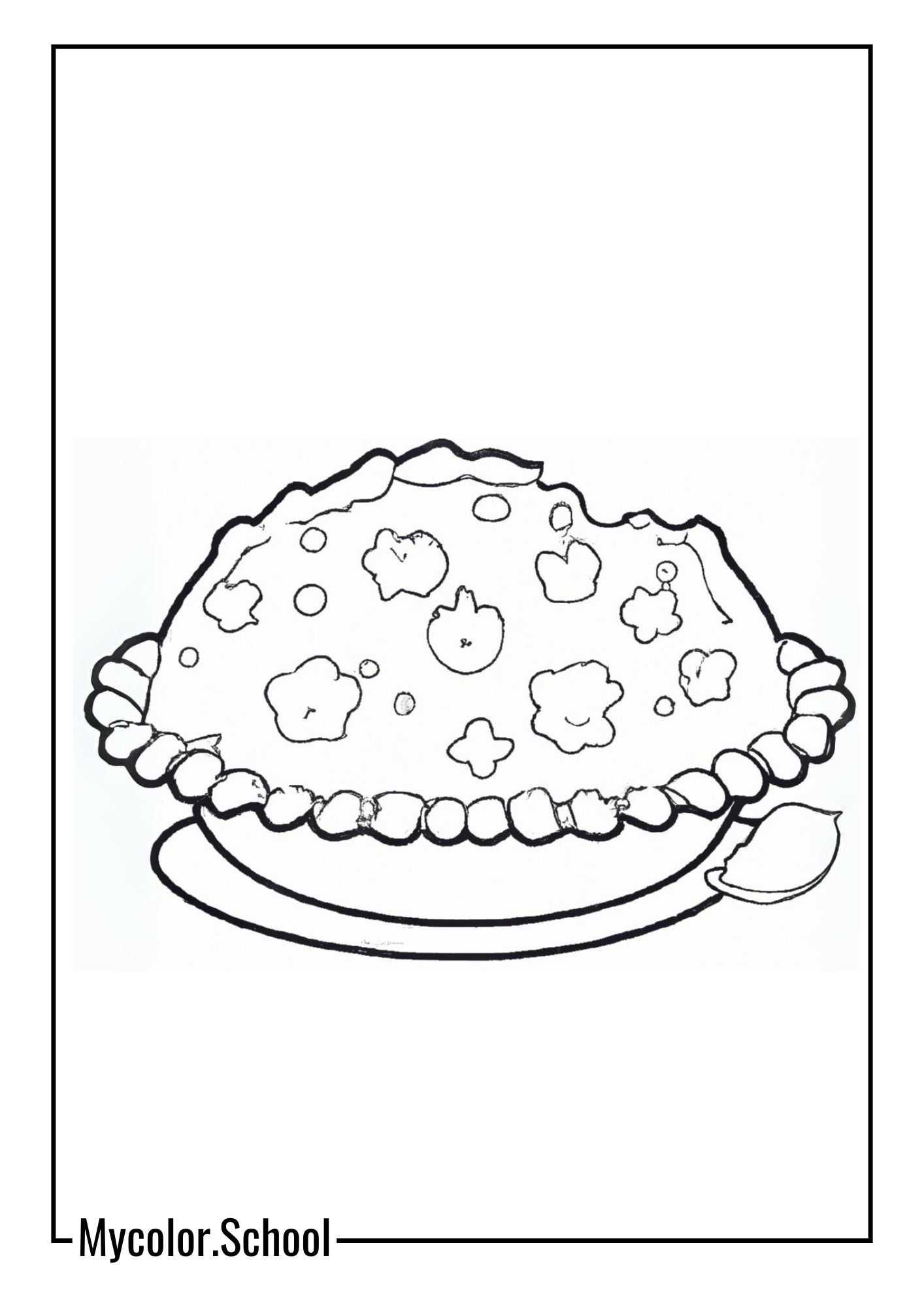 Pie Coloring Pages 4