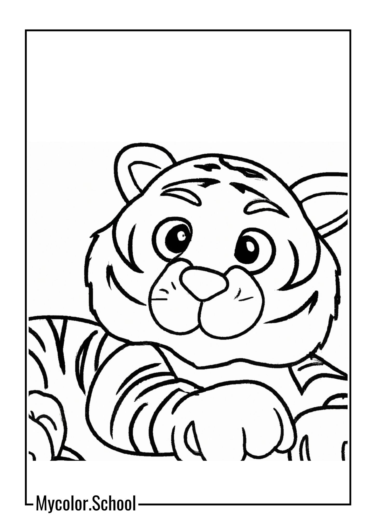Pooh Coloring Pages Tiger