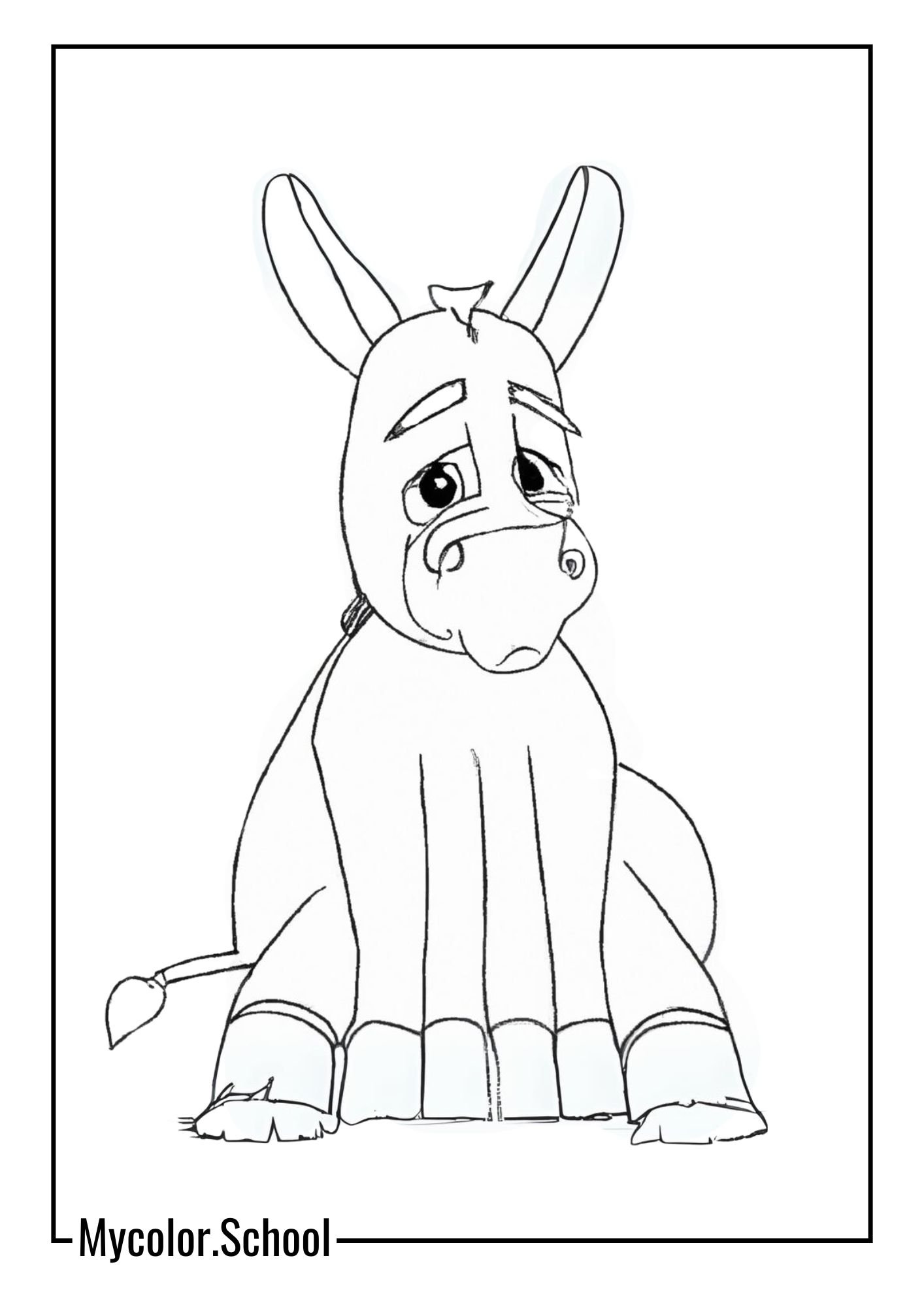 Pooh Coloring Pages Horse