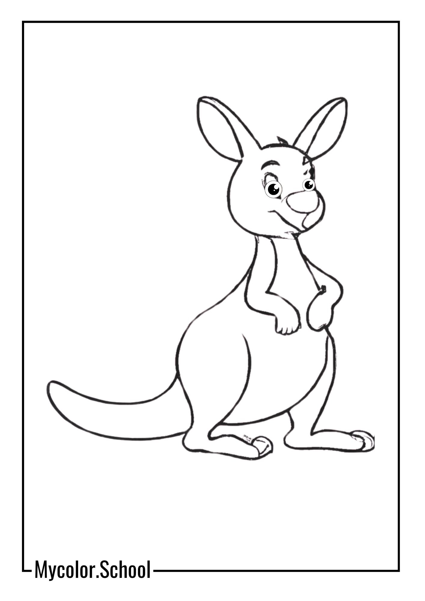 Pooh Coloring Pages Kanga and Roo