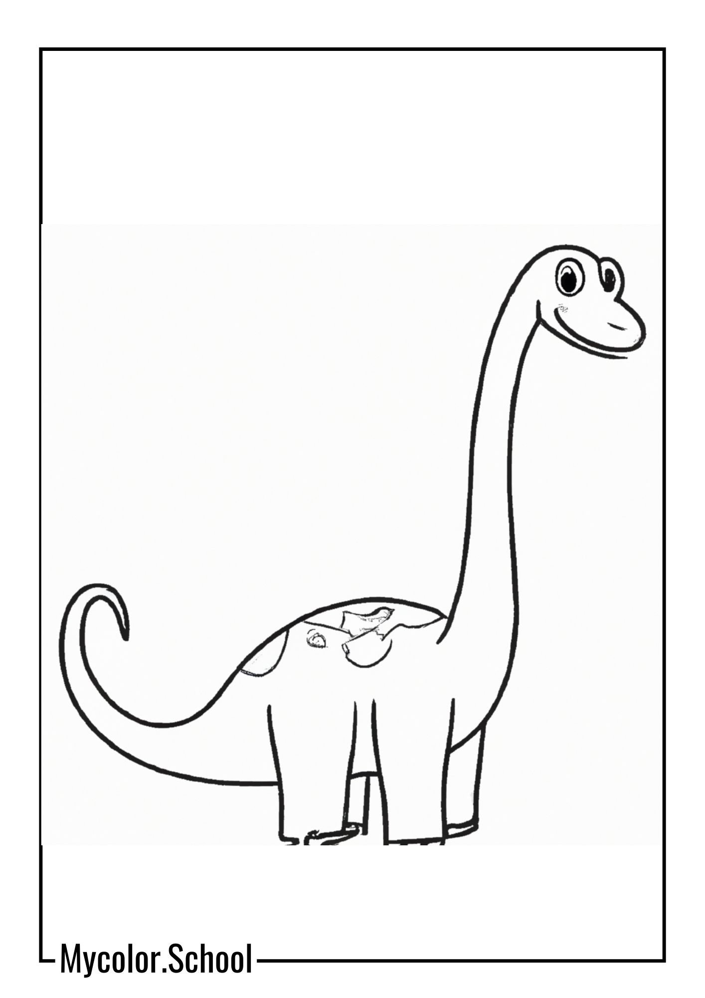 Preschool Coloring Pages diplodocus