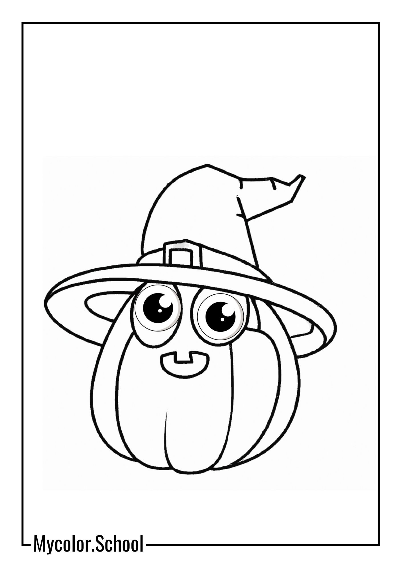 Spooky Coloring Pages Halloween staple – the jack-o'-lantern