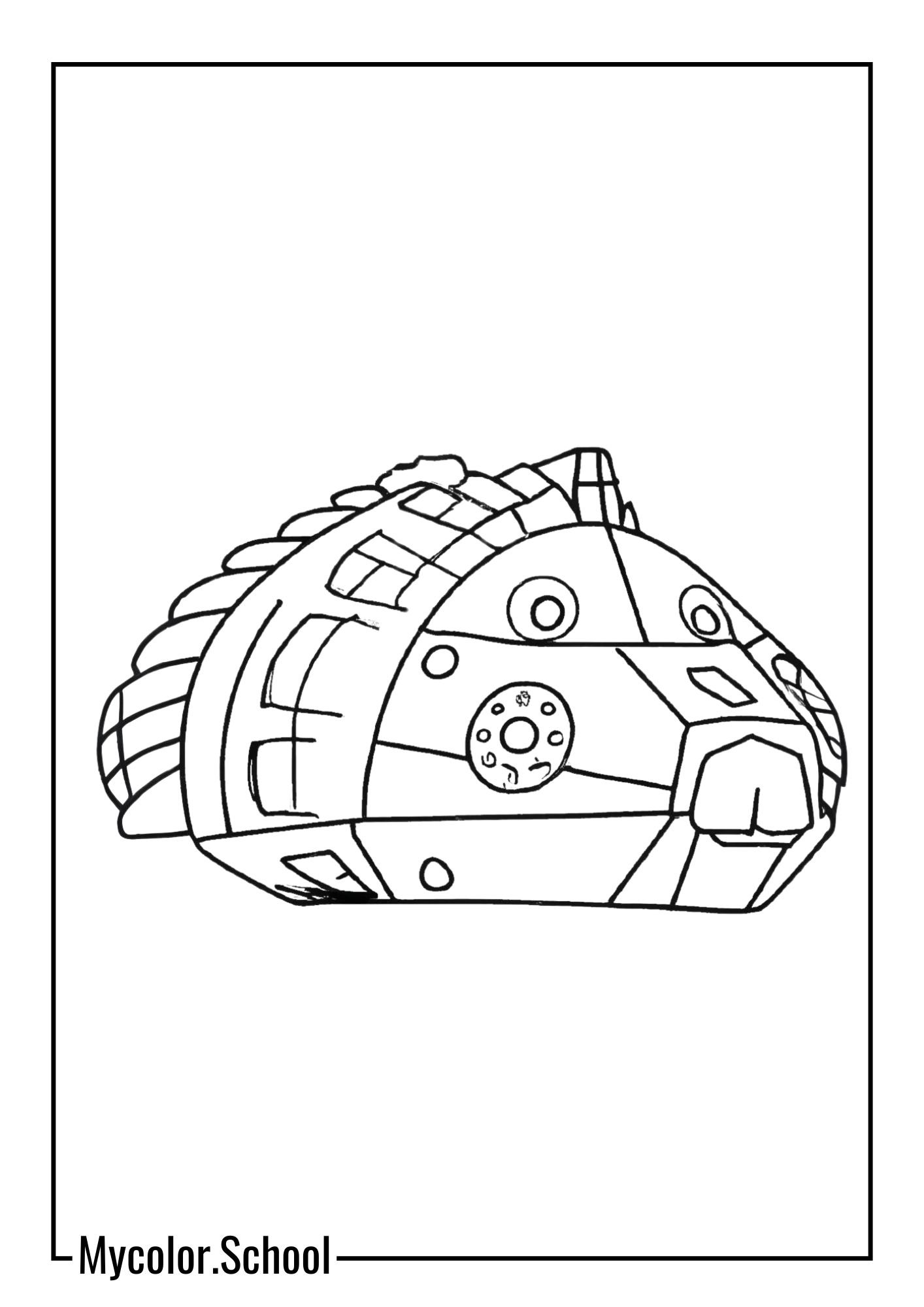 Star Wars Coloring Pages adorable BB-8, the astromech droid