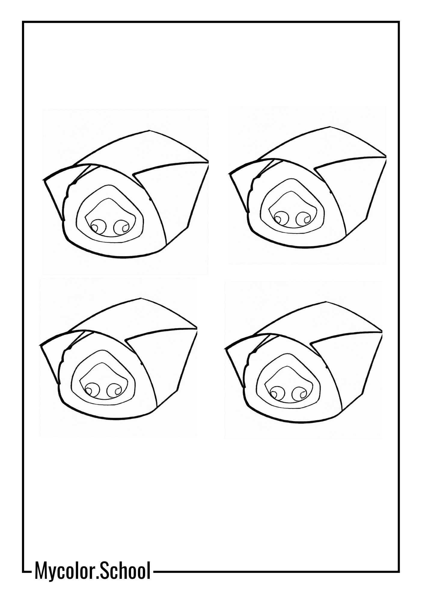 Sushi Coloring Pages pattern Sushi