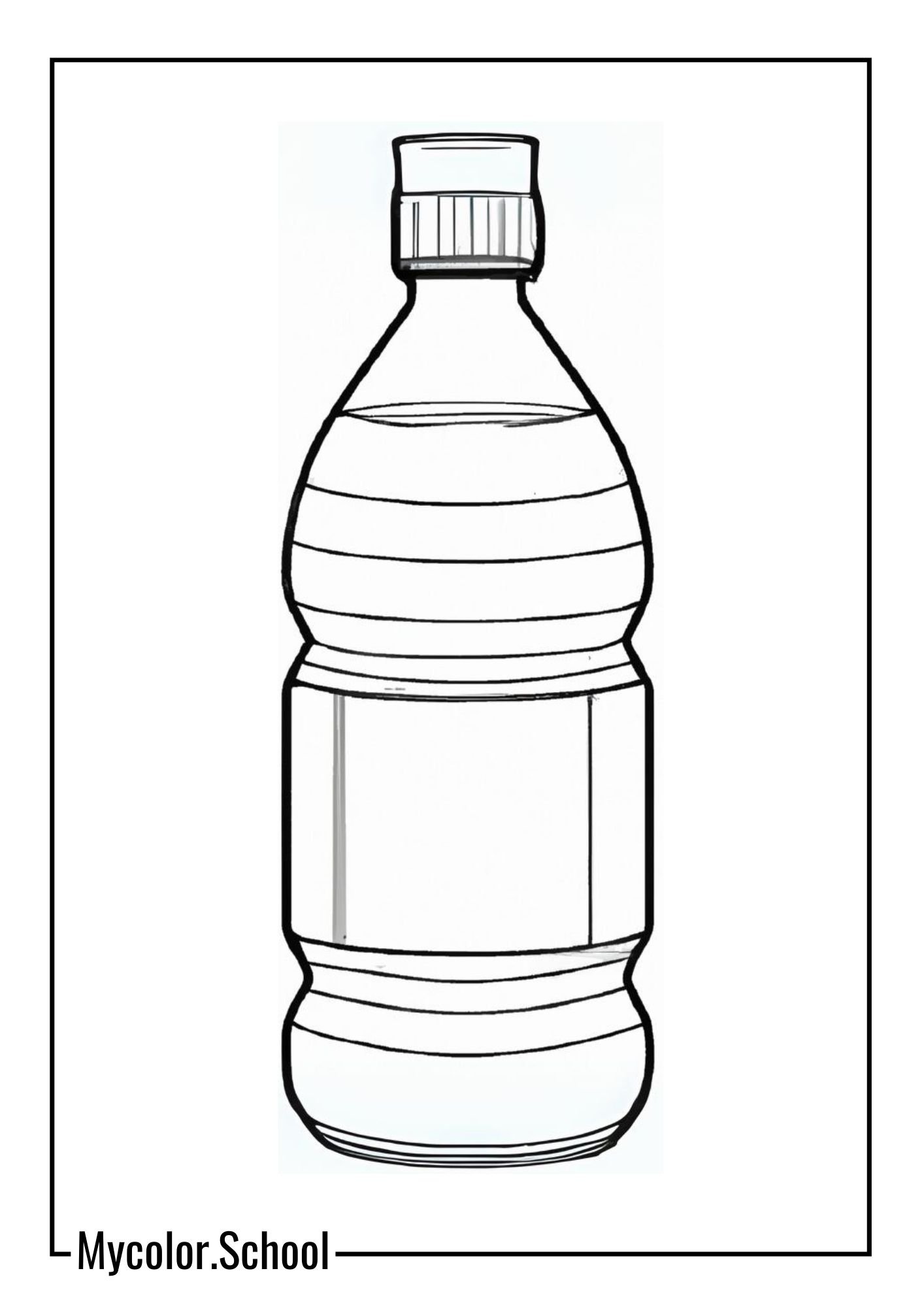 Water Bottle Coloring Pages water bottle with a built-in Bluetooth speaker