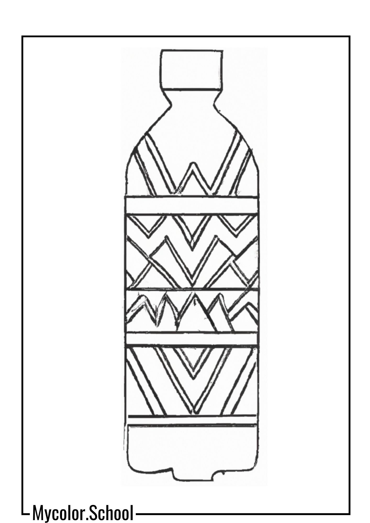 Water Bottle Coloring Pages water bottle with a built-in filter