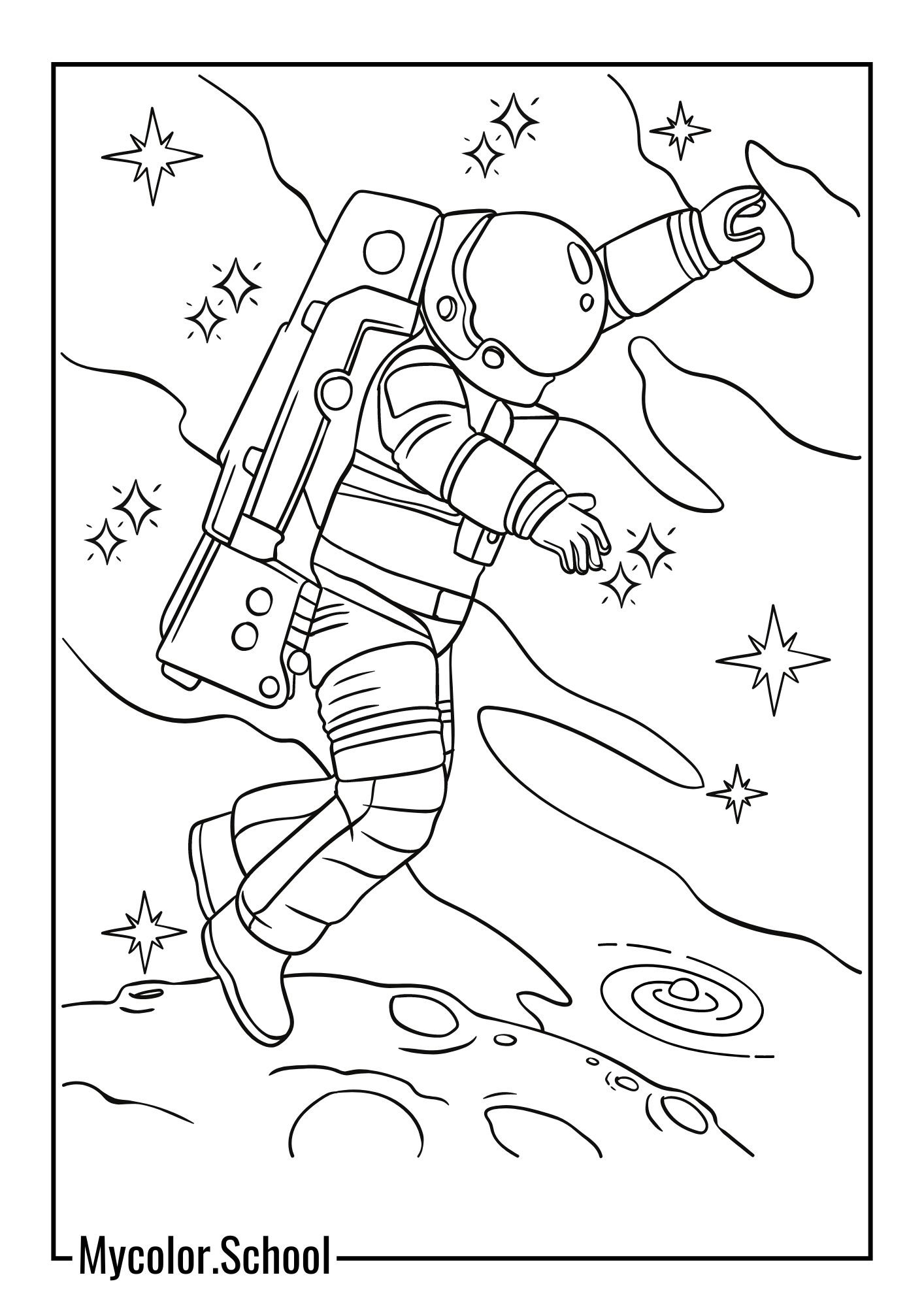 Buzz Lightyear Coloring Pages lovable scene