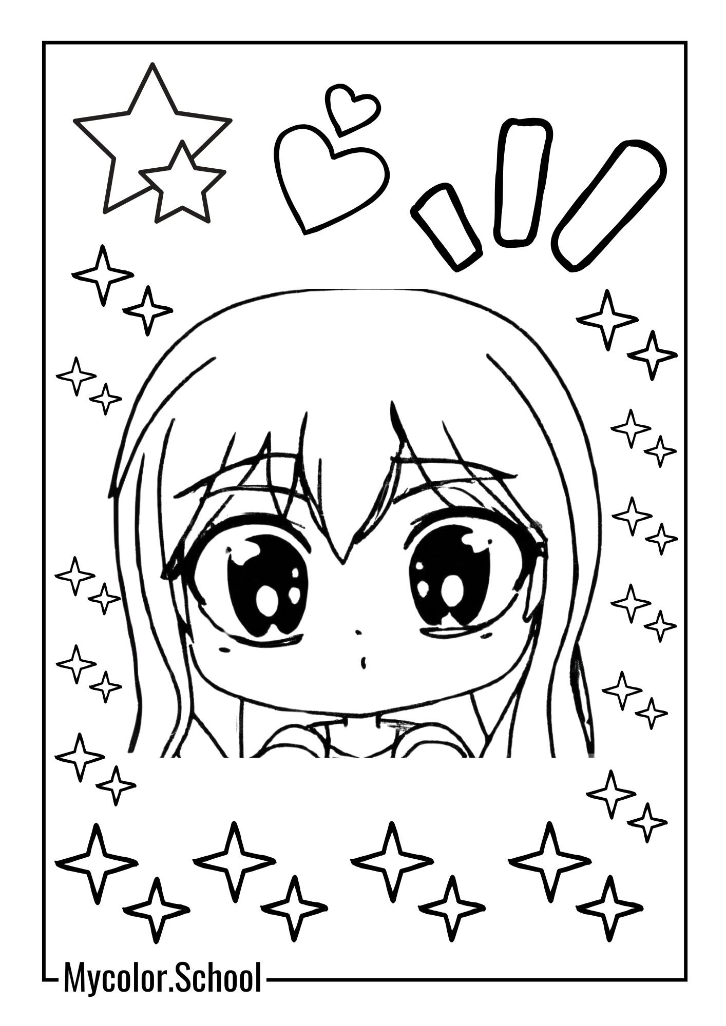 Chibi Coloring Pages Beautiful