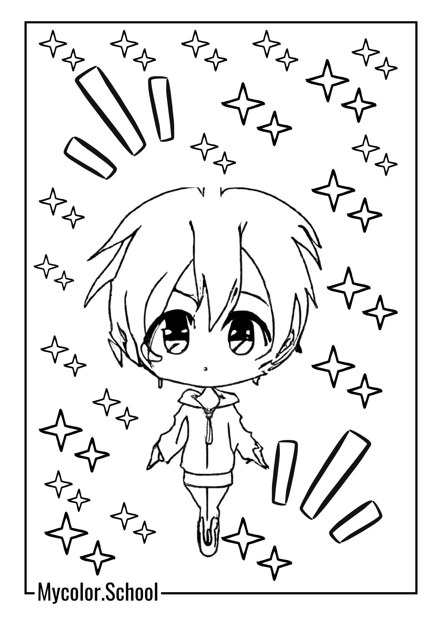 Chibi Coloring Pages Grace