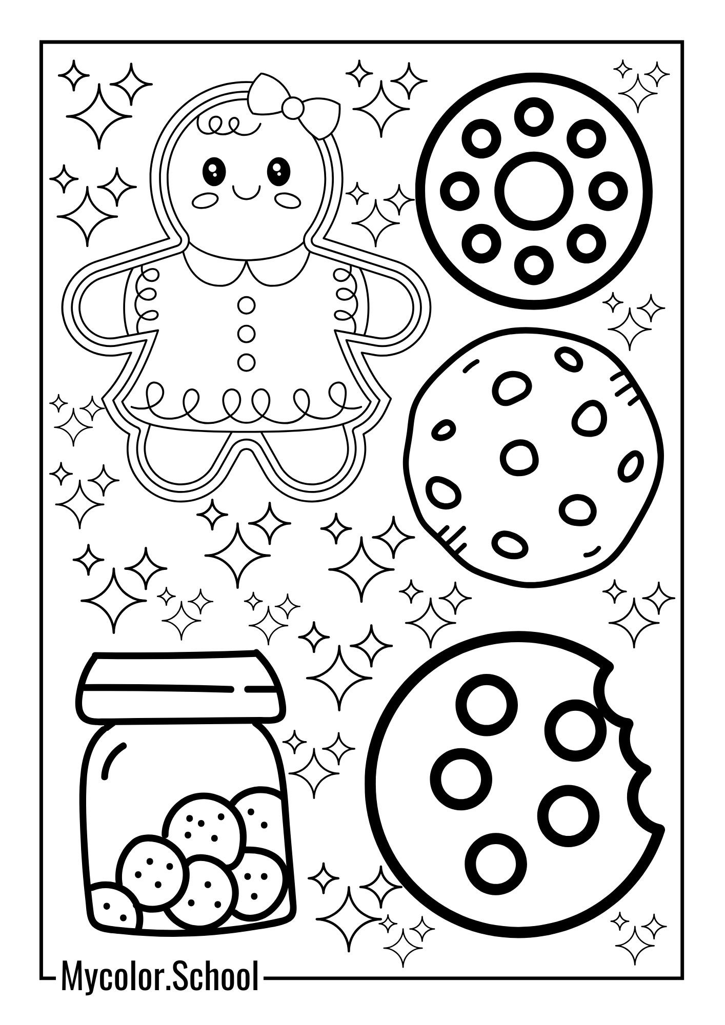 Cookie Coloring Pages Coloring Pages Hot Bakes Cookies