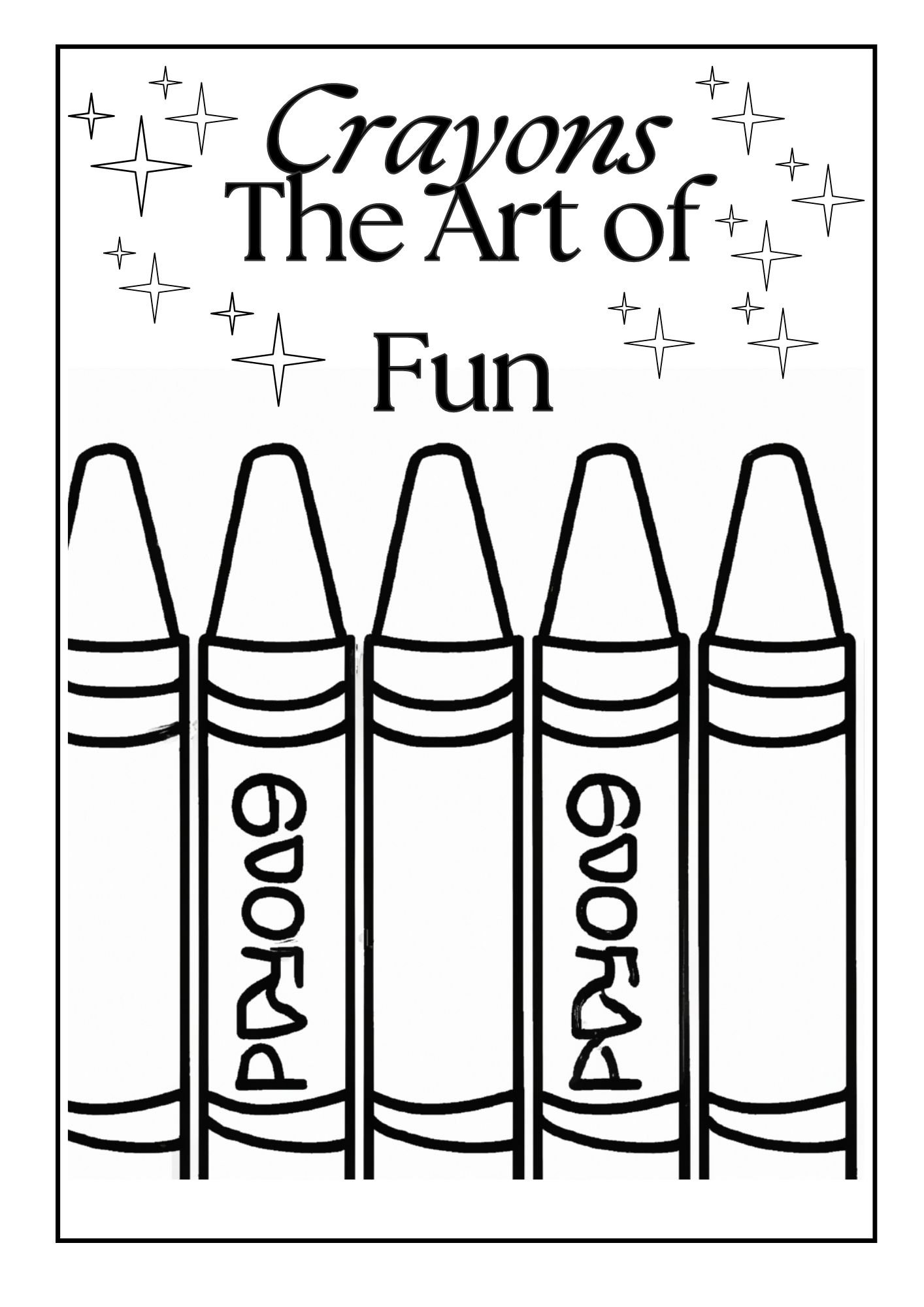 Crayon Coloring Pages Fun and Artistic
