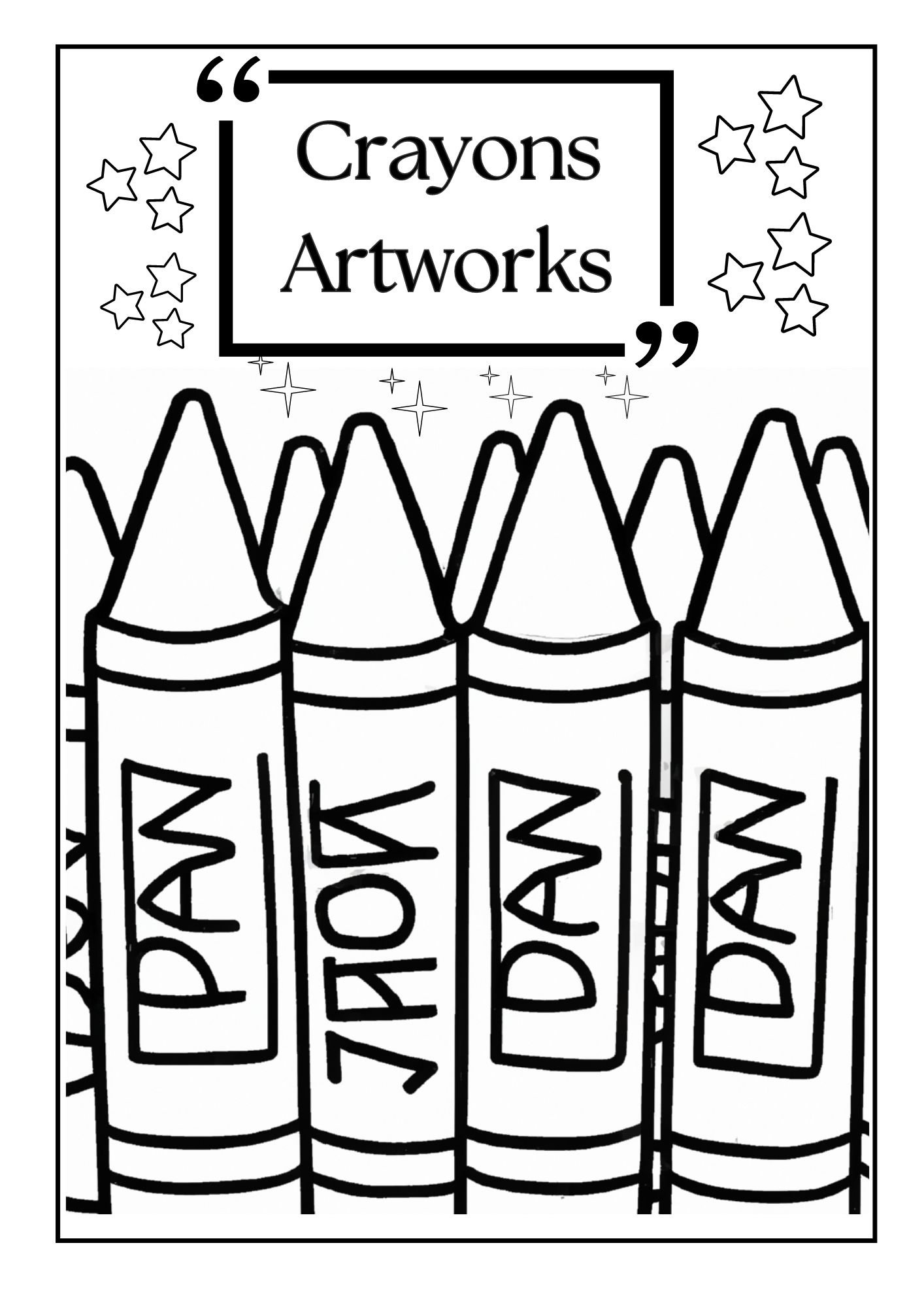 Crayon Coloring Pages Art