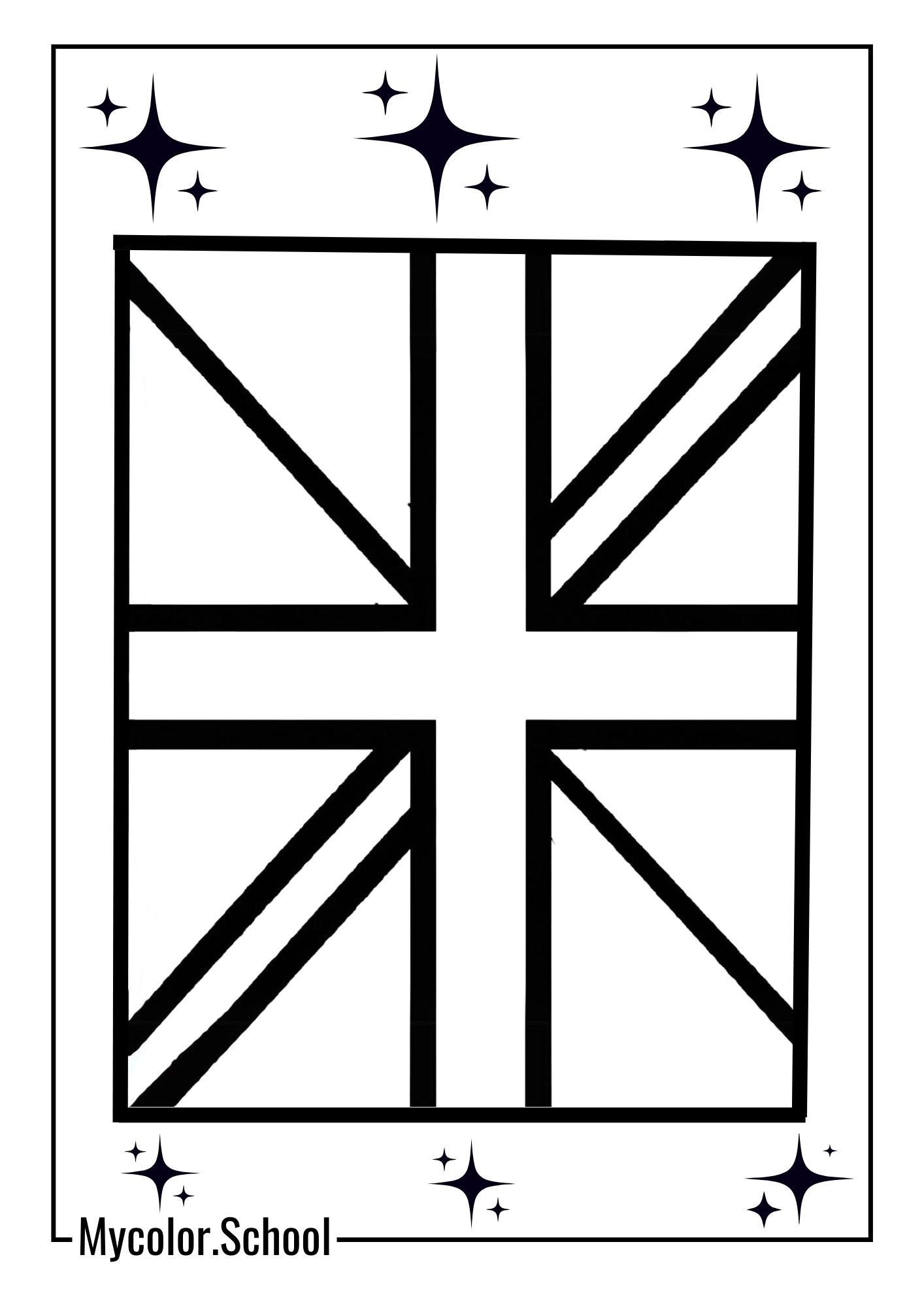 Flag Coloring Pages British