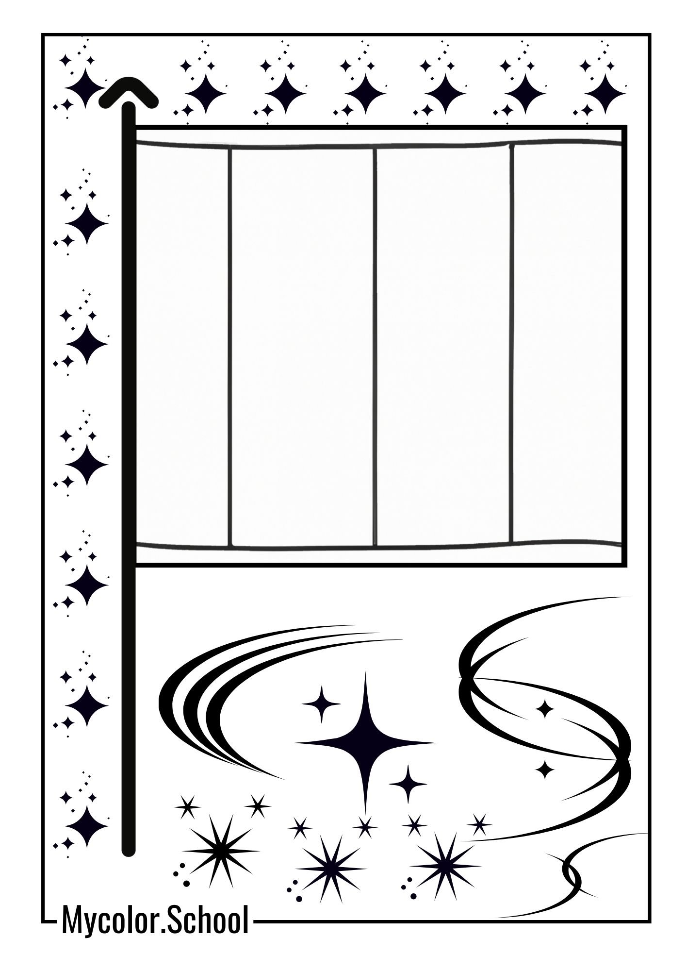 Flag Coloring Pages French Flag