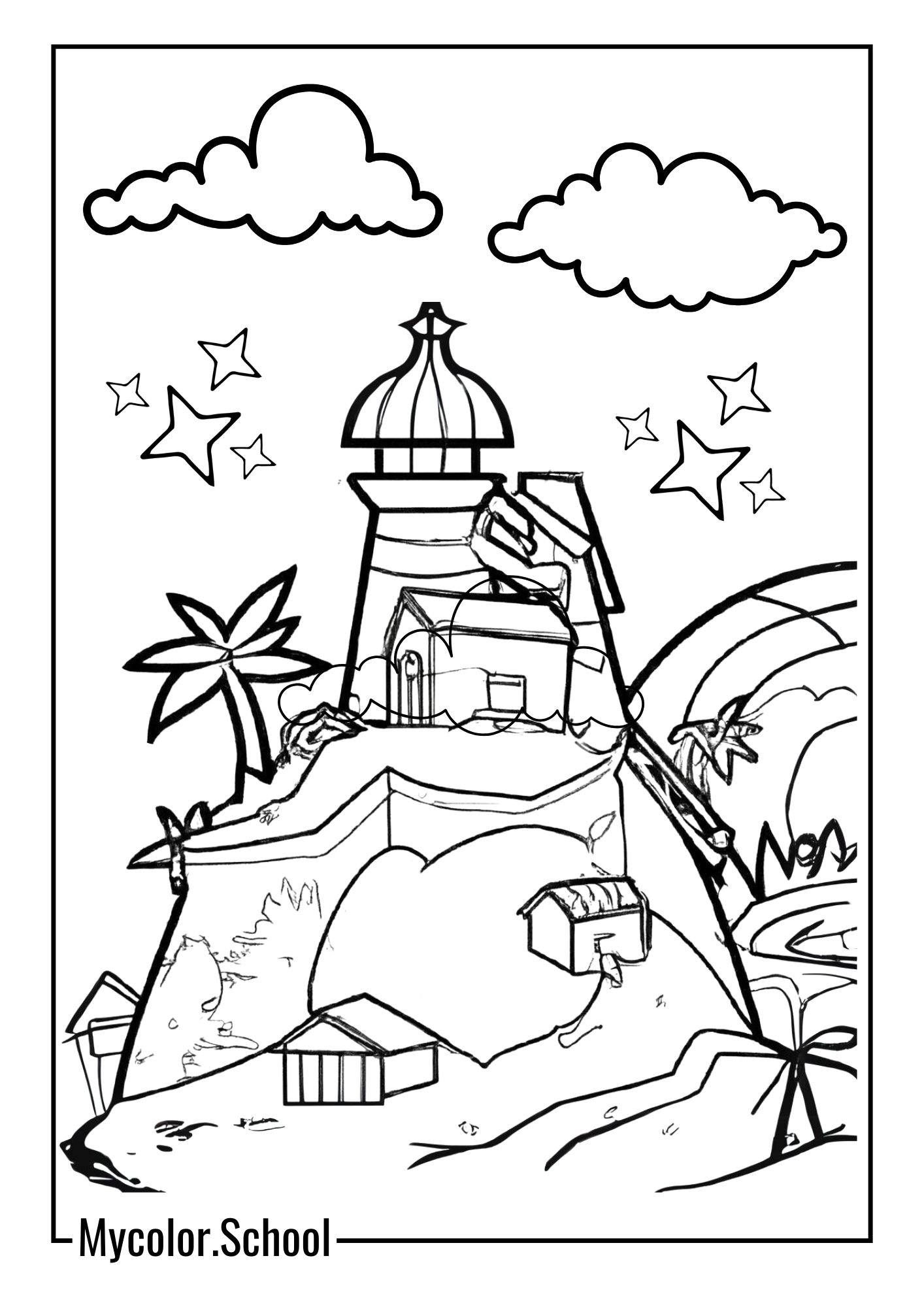Fortnite Coloring Pages Fortnite island itself