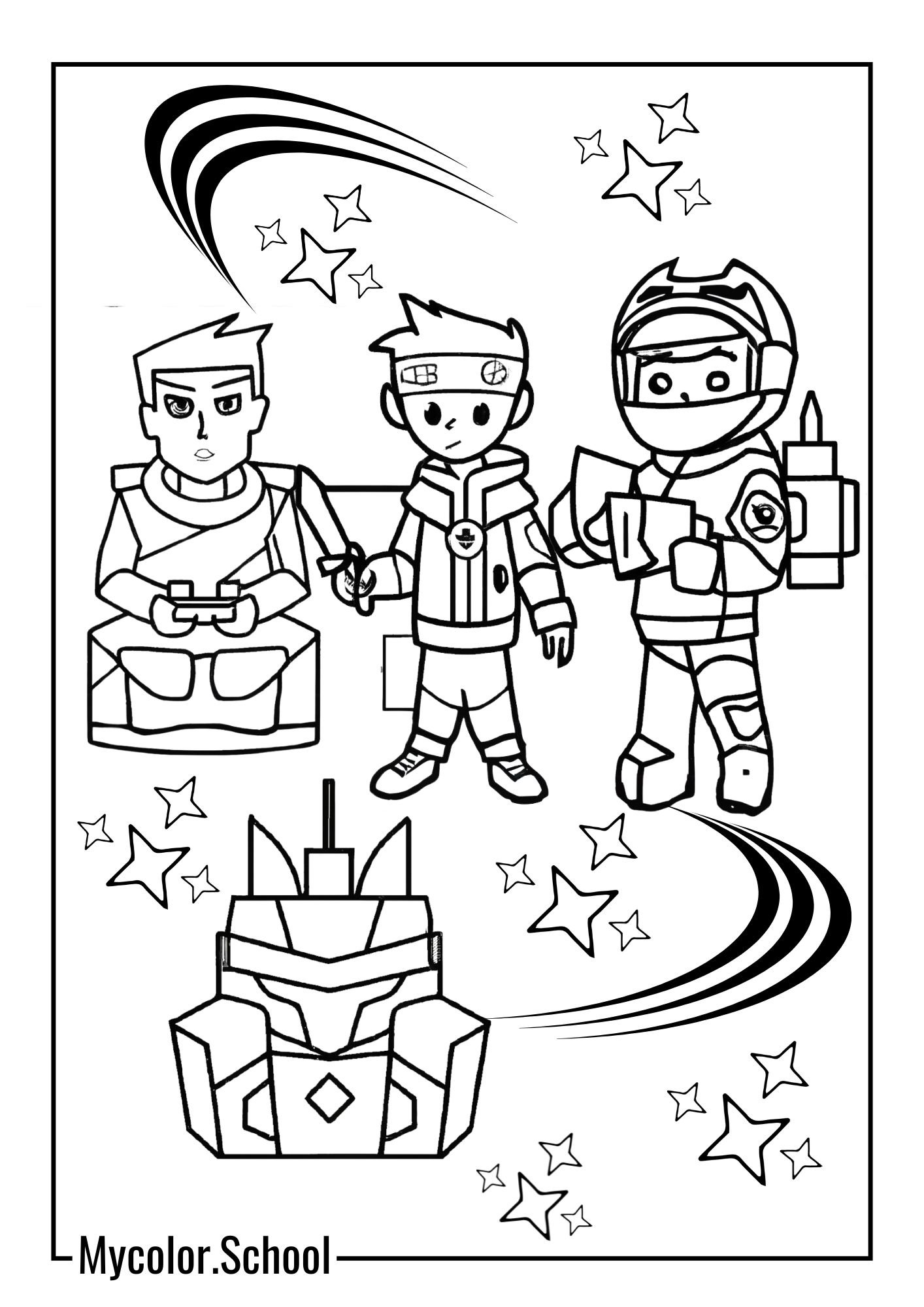 Fortnite Coloring Pages different player in Fortnite