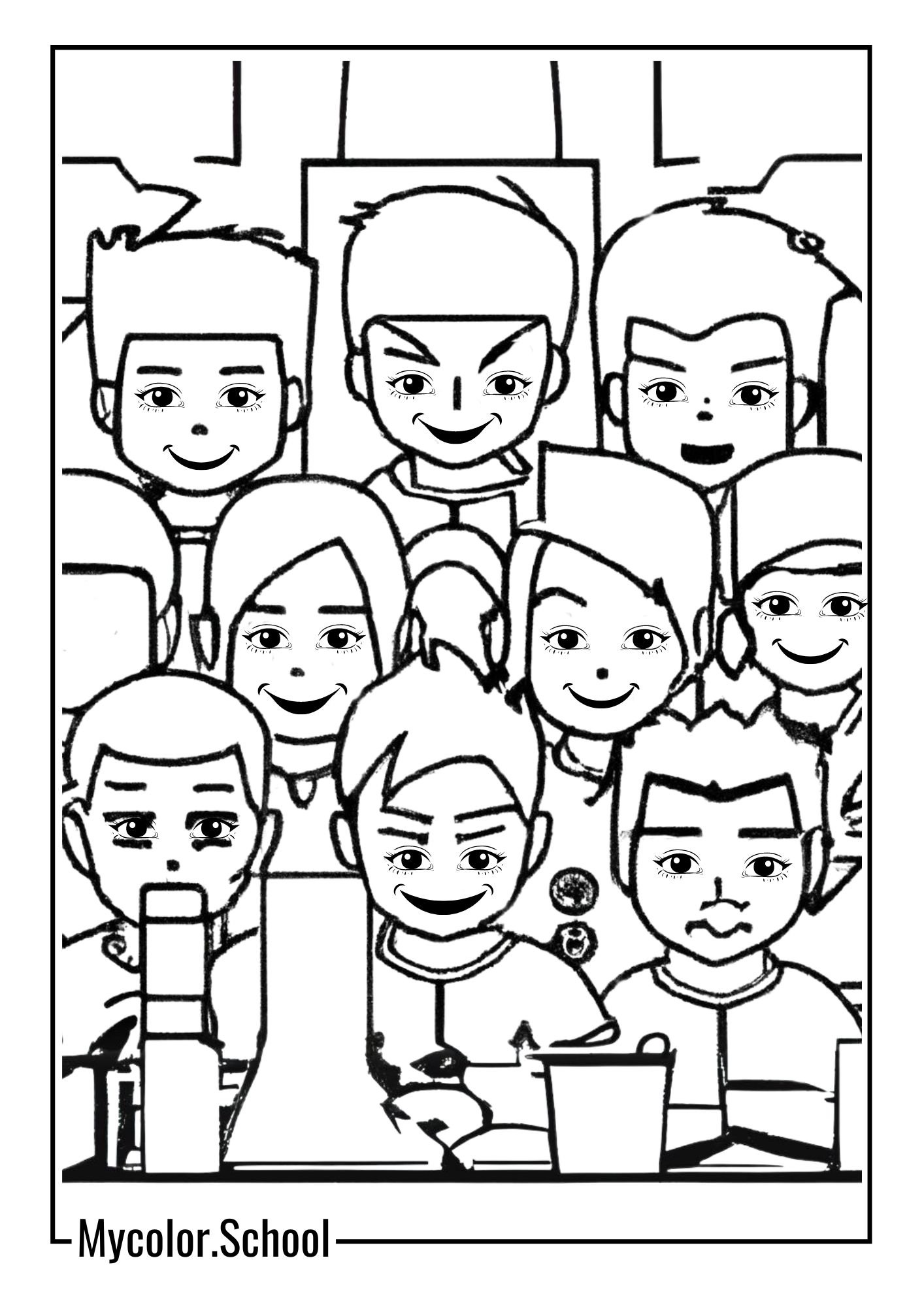 Fortnite Coloring Pages various team of players