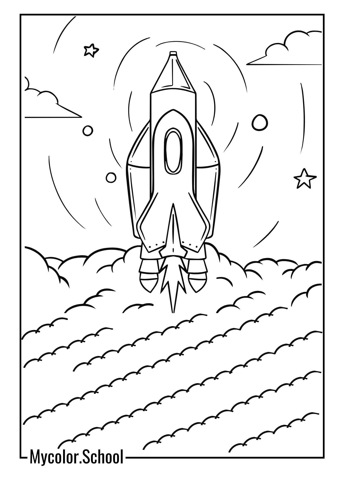 Galaxy Coloring Pages great view