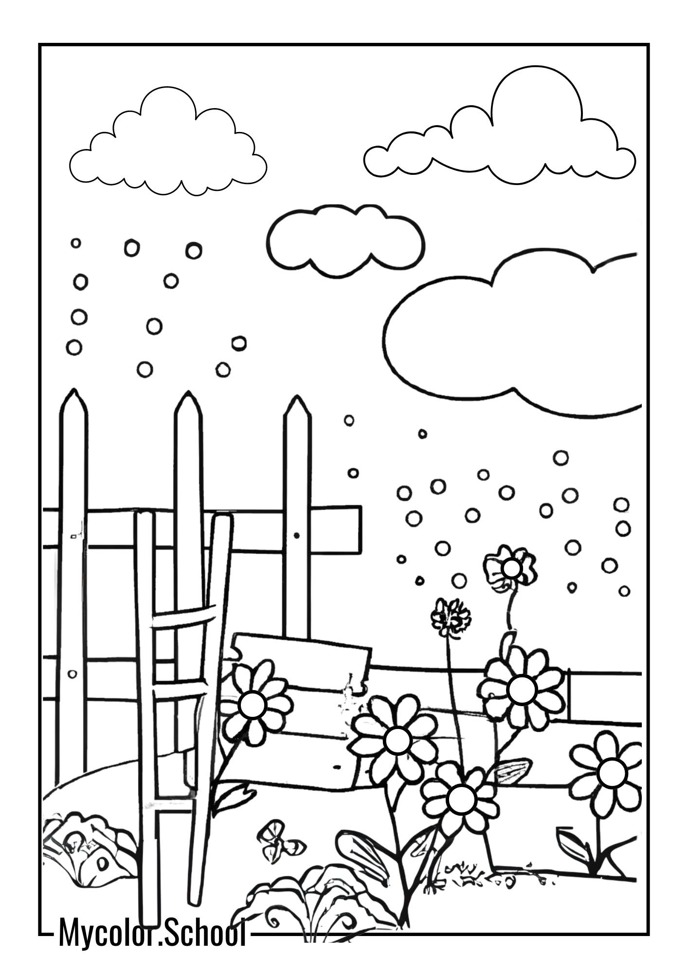 Garden Coloring Pages unique garden